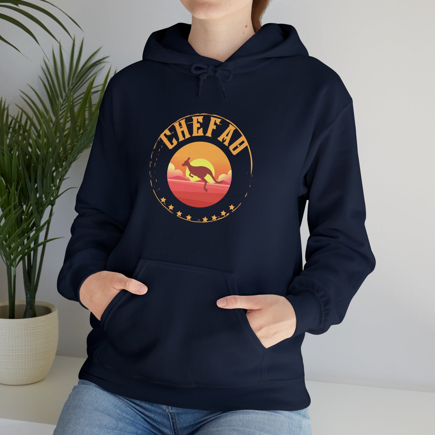 Chefao Kangaroo I, Unisex Heavy Blend Hooded Sweatshirt