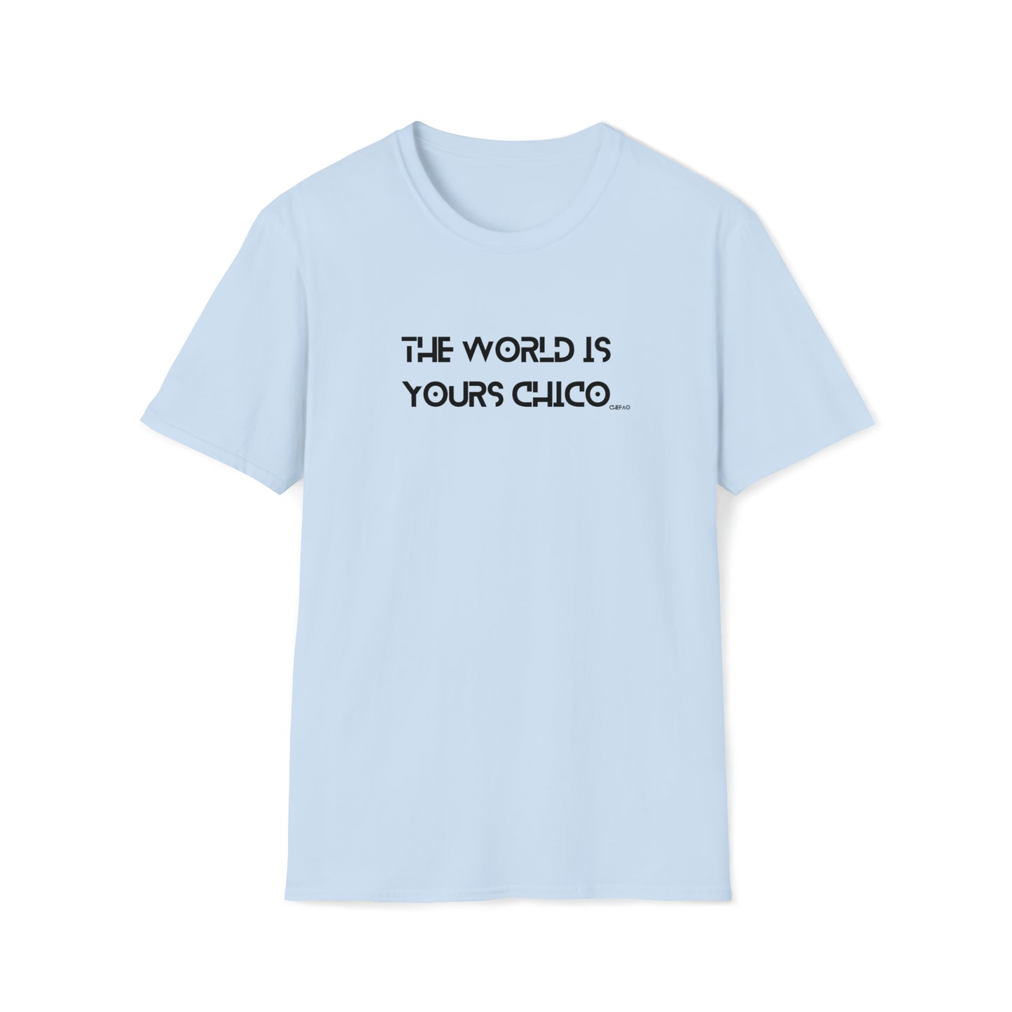 The World is Yours Chico, Unisex Softstyle T-Shirt