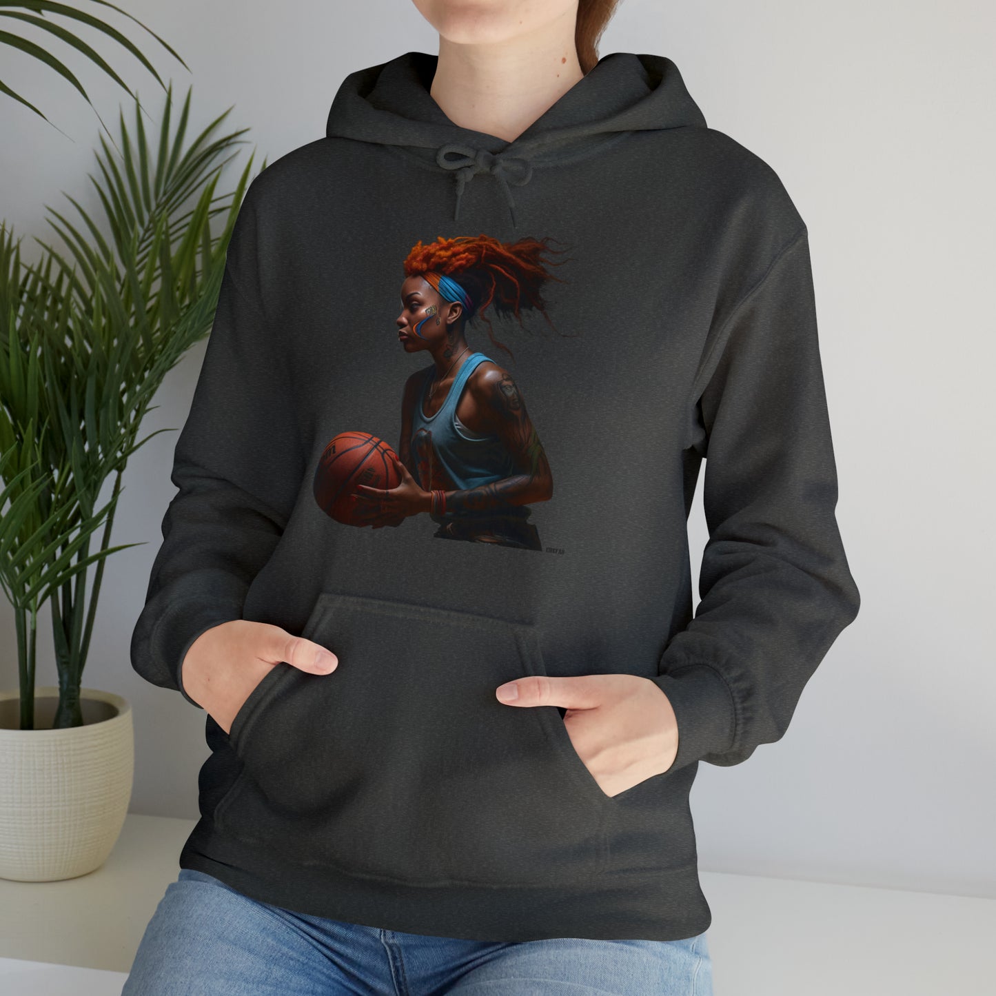 Basketball Flair, Unisex Heavy Blend Hooded Sweatshirt