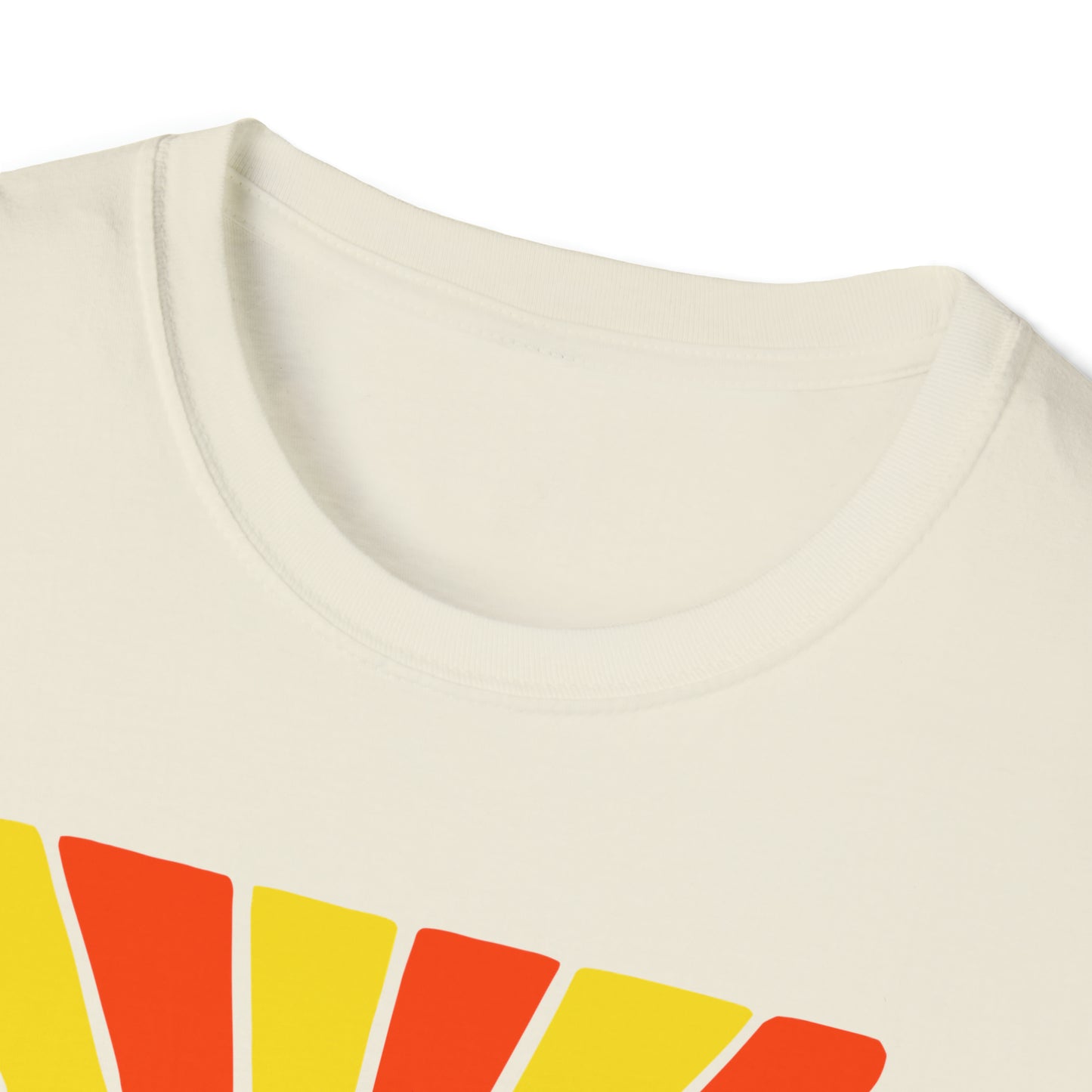 Easy Like Sunday Morning Red & Yellow, Unisex Softstyle T-Shirt