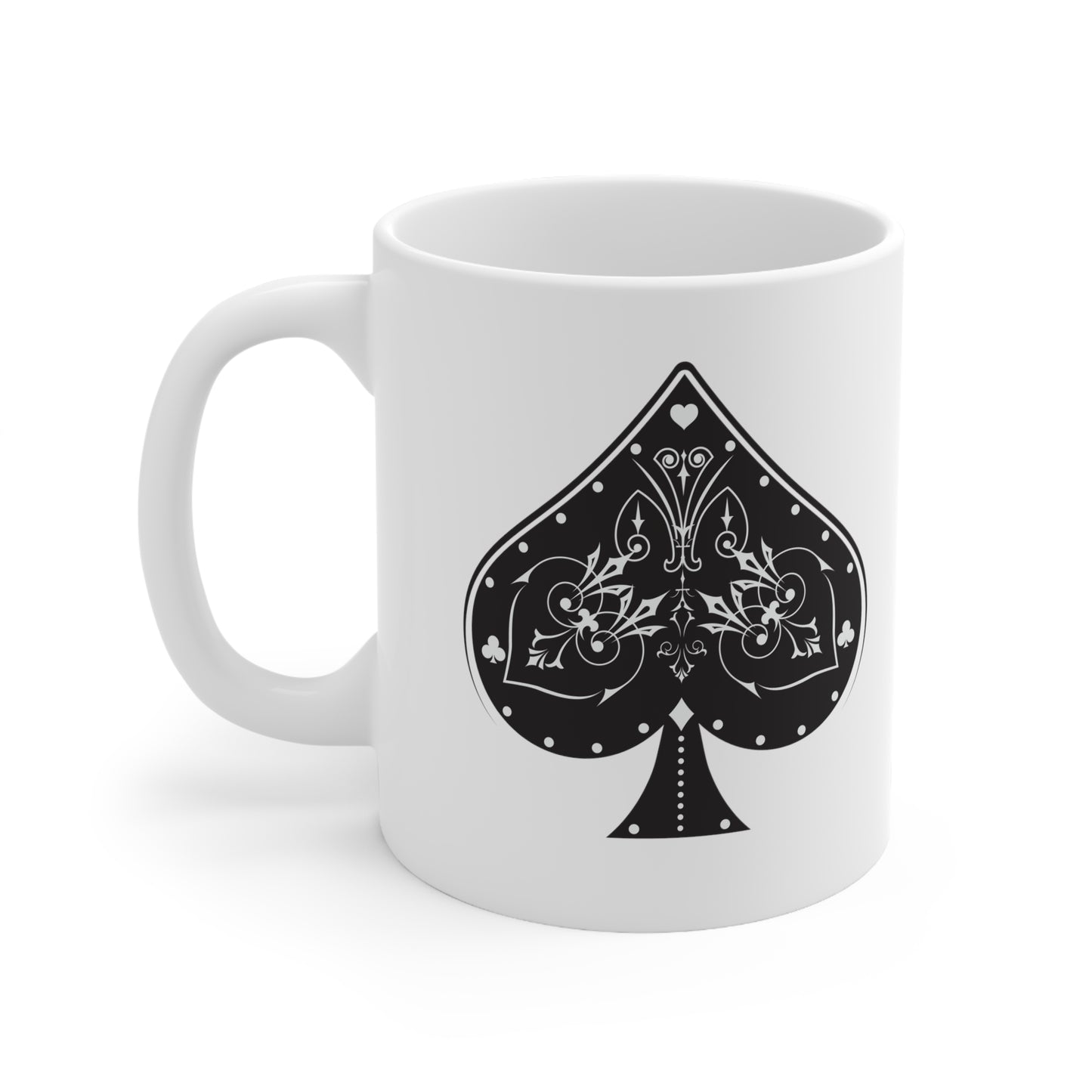 Ace of Spades I, White Coffee Mug, 11oz