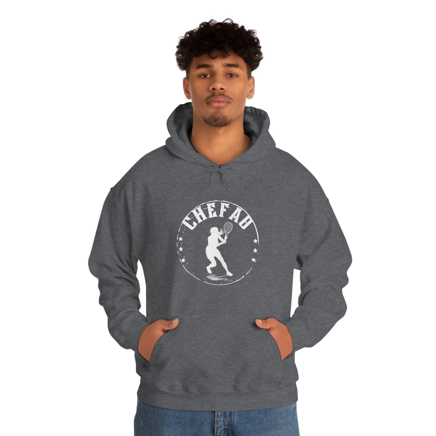 Chefao Tennis III, Unisex Heavy Blend Hooded Sweatshirt