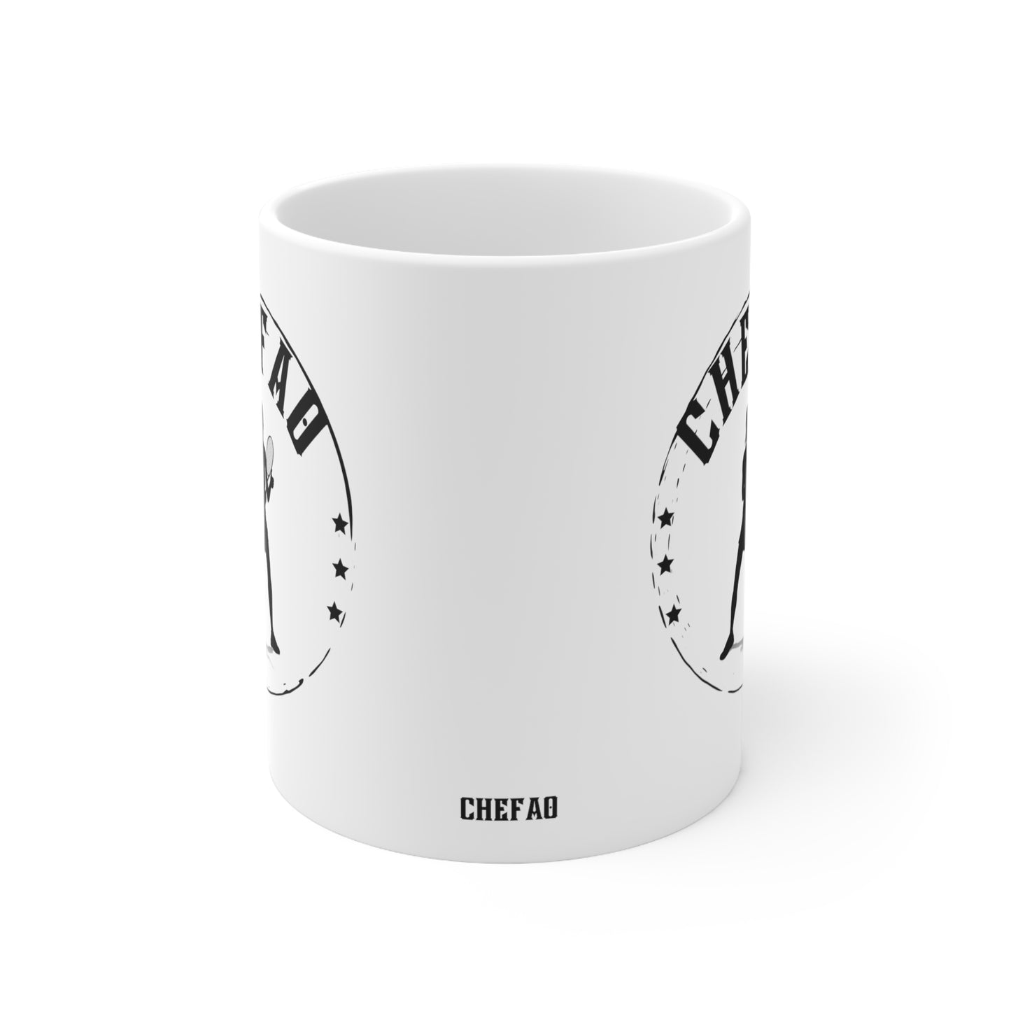 Chefao Tennis IV, White Coffee Mug, 11oz