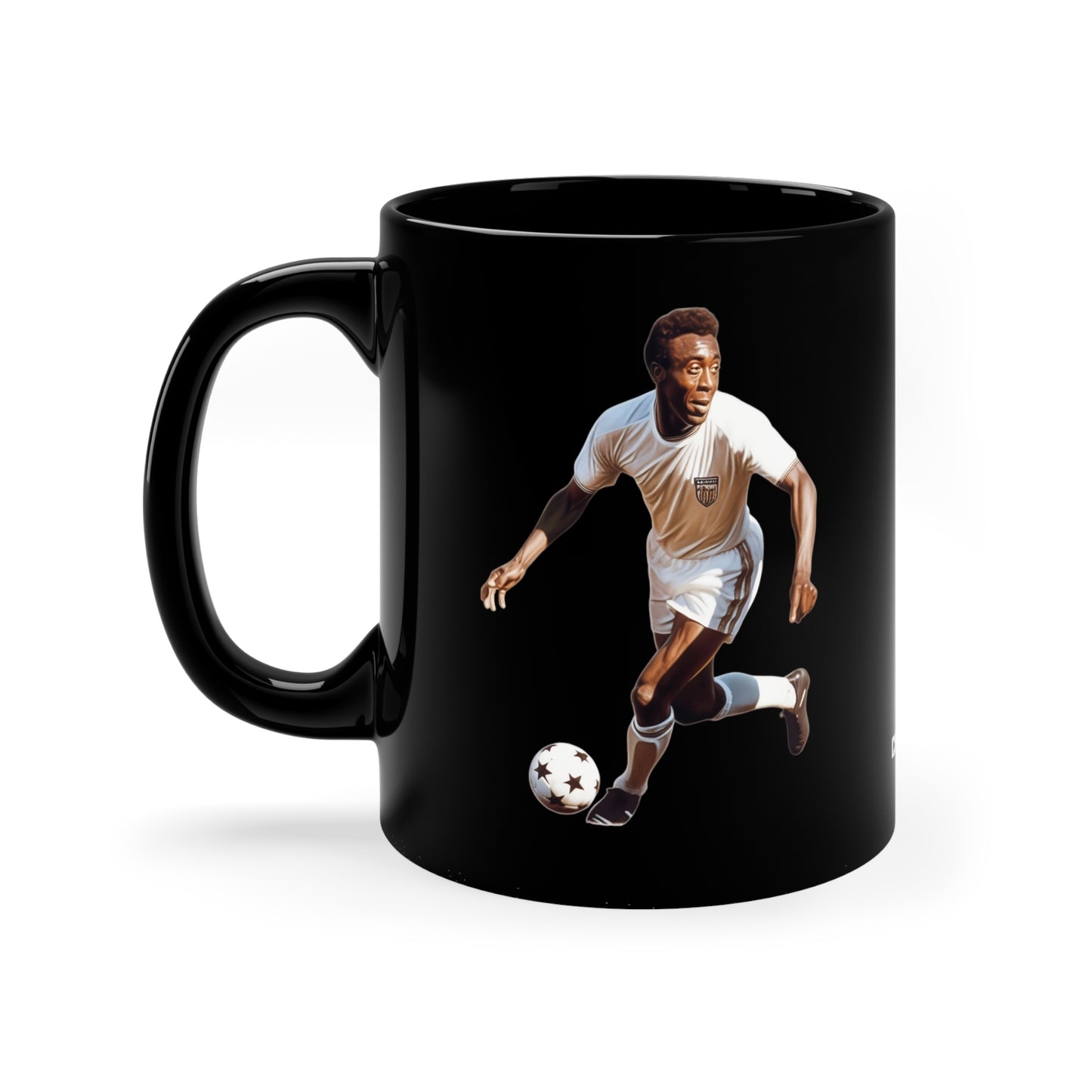 Futebol (Soccer) Player, 11oz Black Coffee Mug