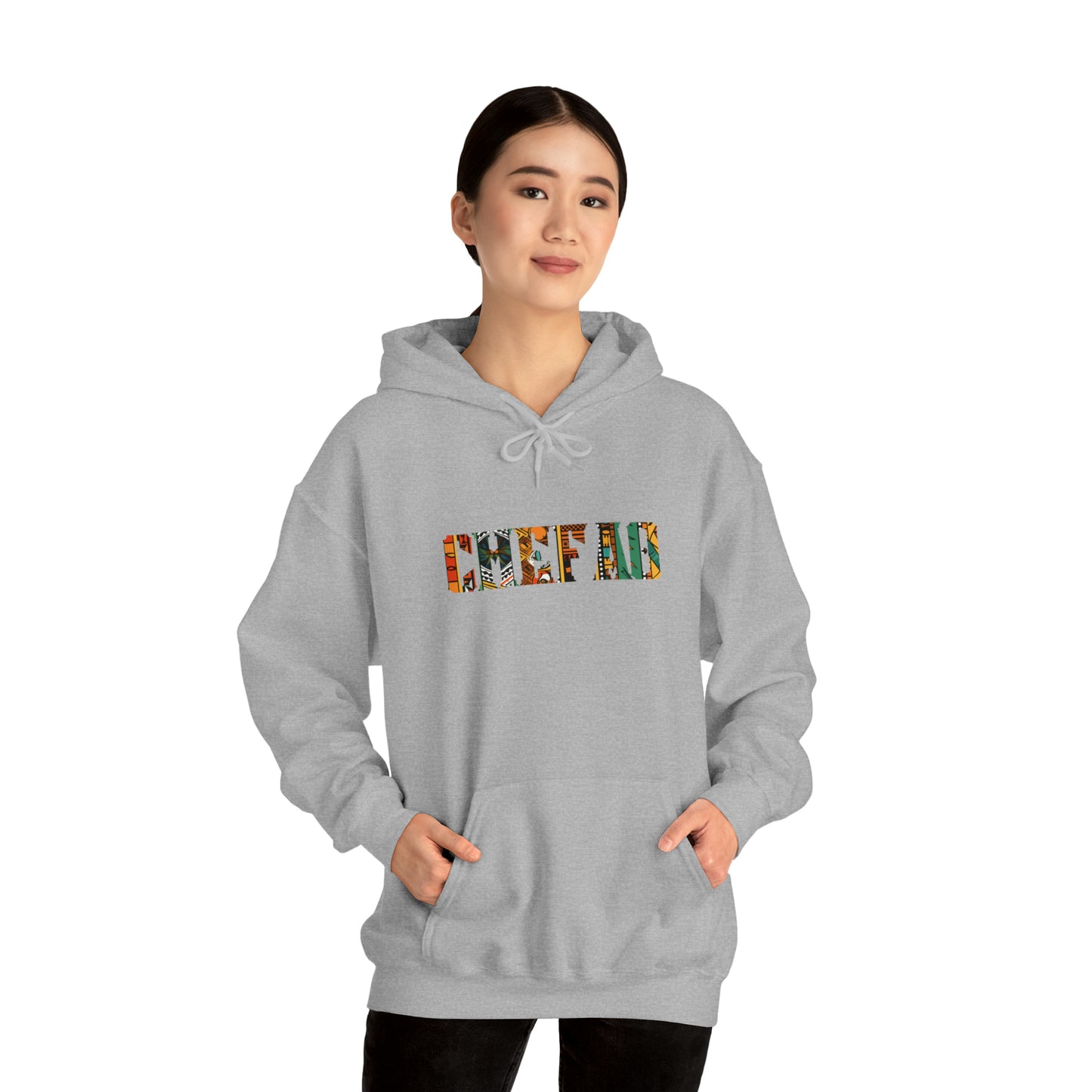 Chefao Zulu Print I, Unisex Heavy Blend Hooded Sweatshirt