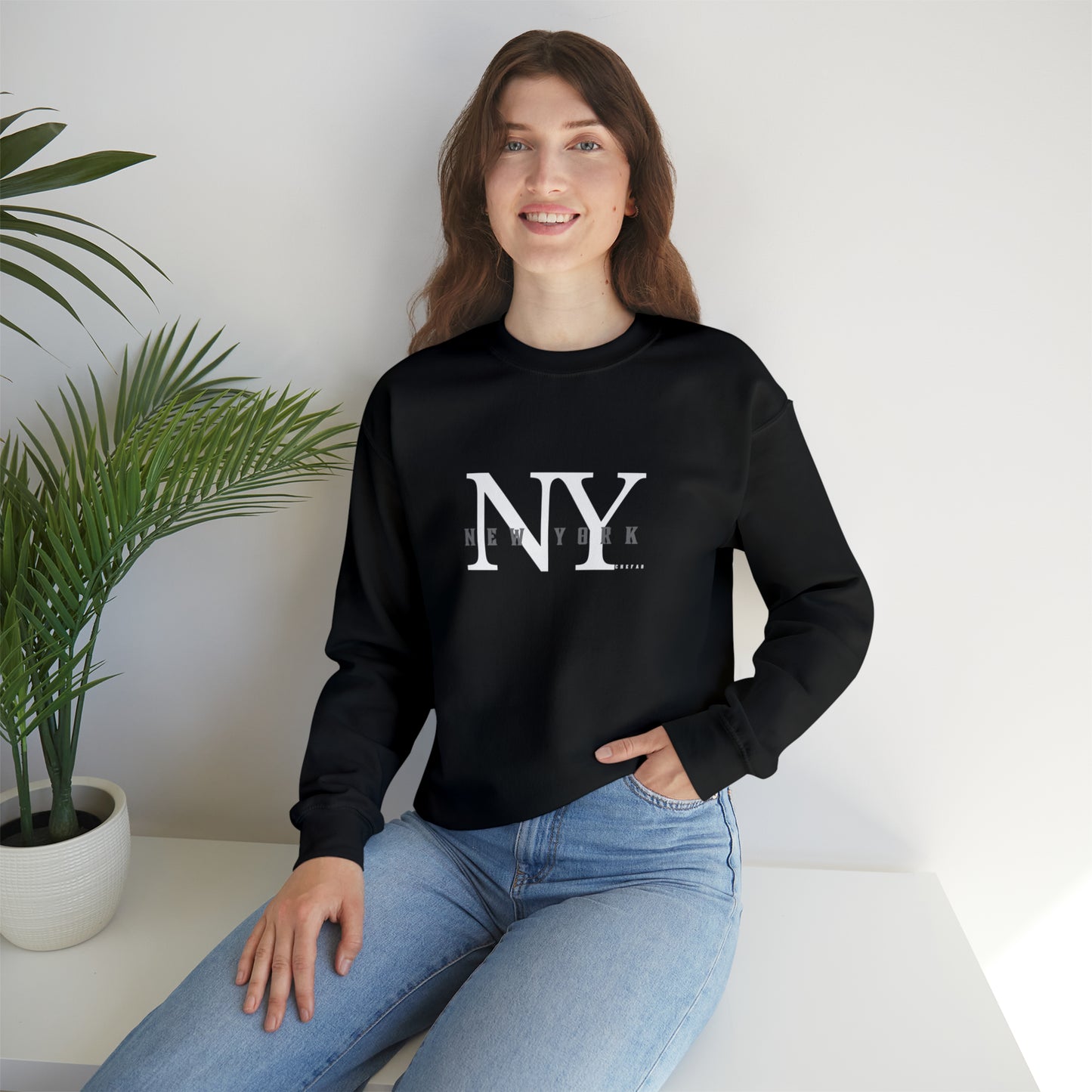 Chefao New York I, Unisex Heavy Blend Crewneck Sweatshirt