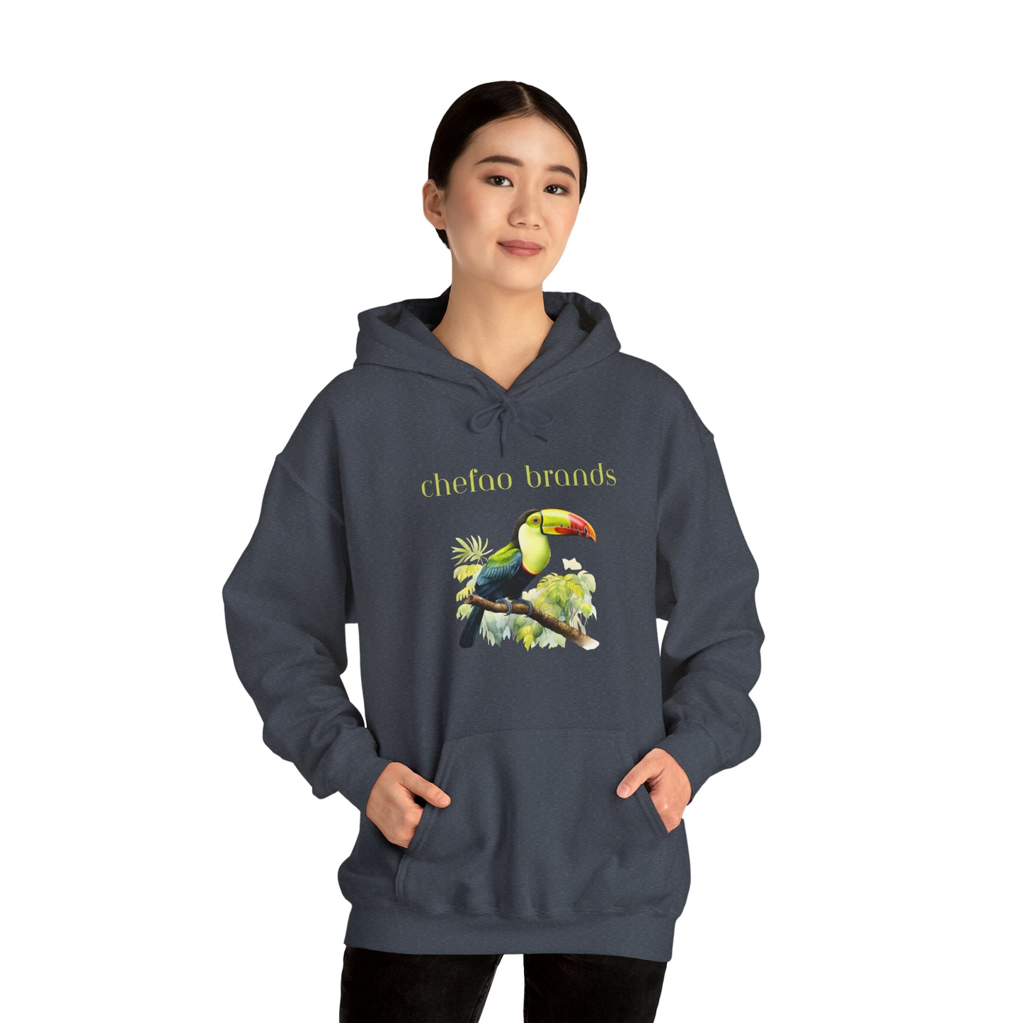 Keel Billed Toucan I, Unisex Heavy Blend Hooded Sweatshirt