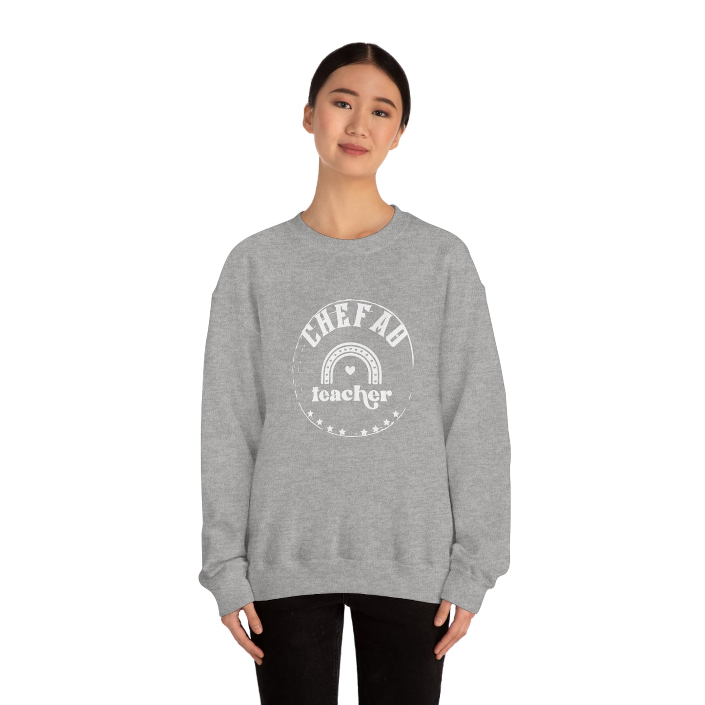 Chefao Teacher III, Unisex Heavy Blend Crewneck Sweatshirt