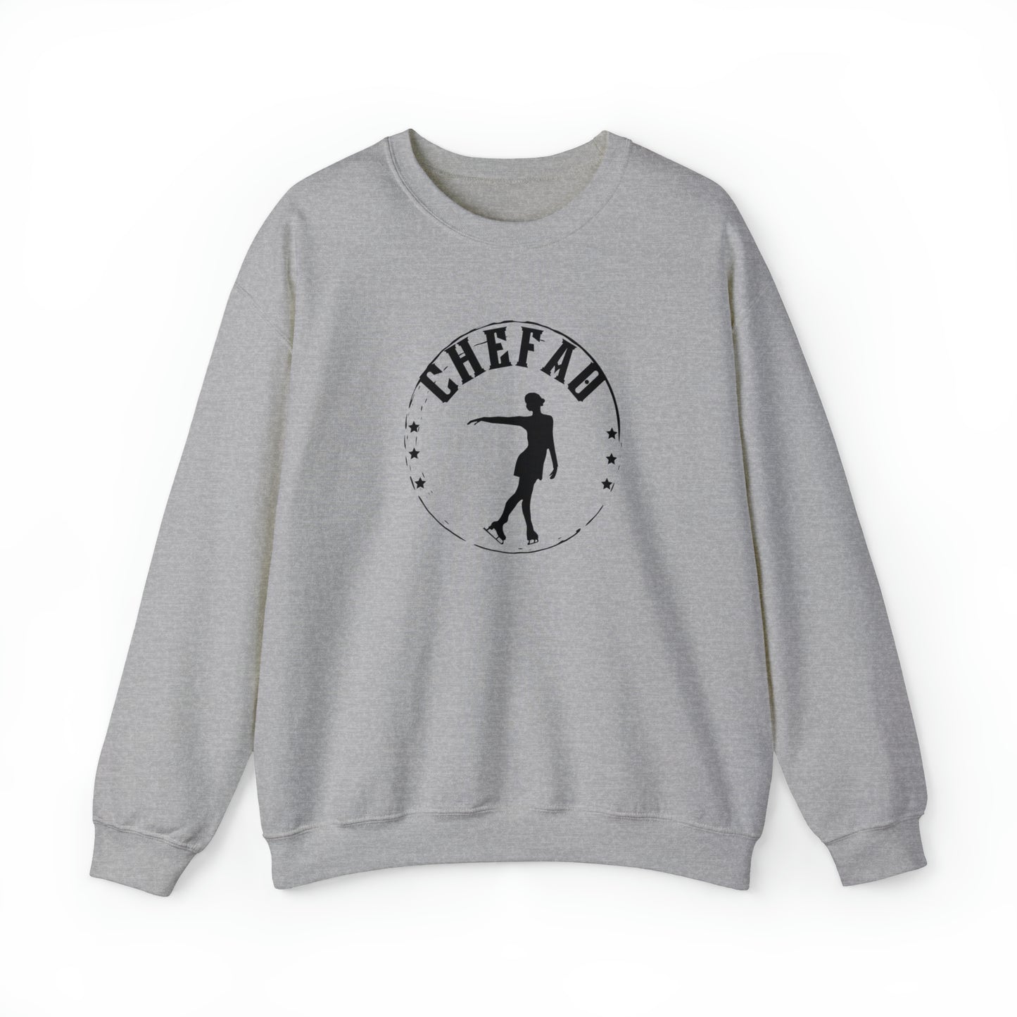 Chefao Ice Skating I, Unisex Heavy Blend Crewneck Sweatshirt