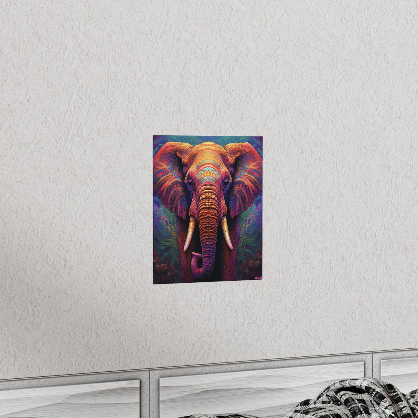 Festive Elephant, Premium Matte Vertical Posters