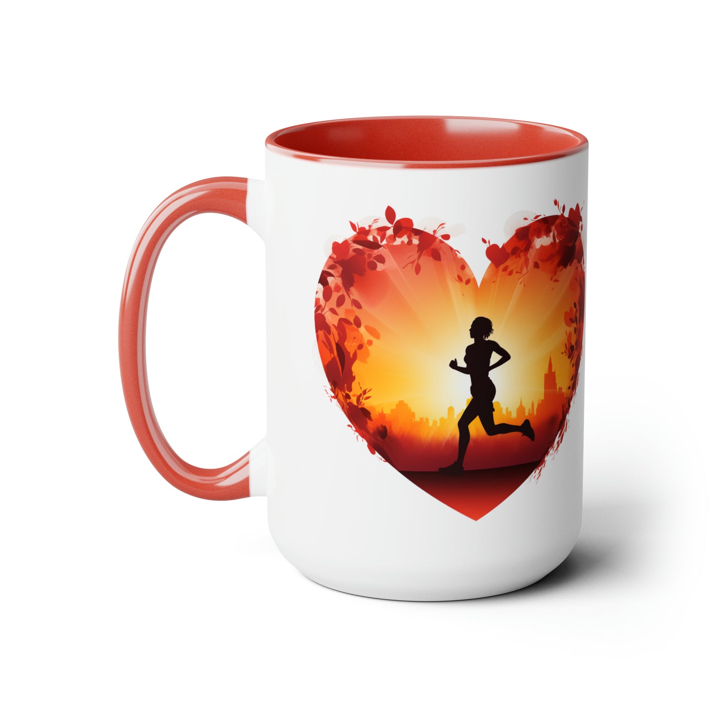 Runner at Heart, Coffee Mug, 15oz