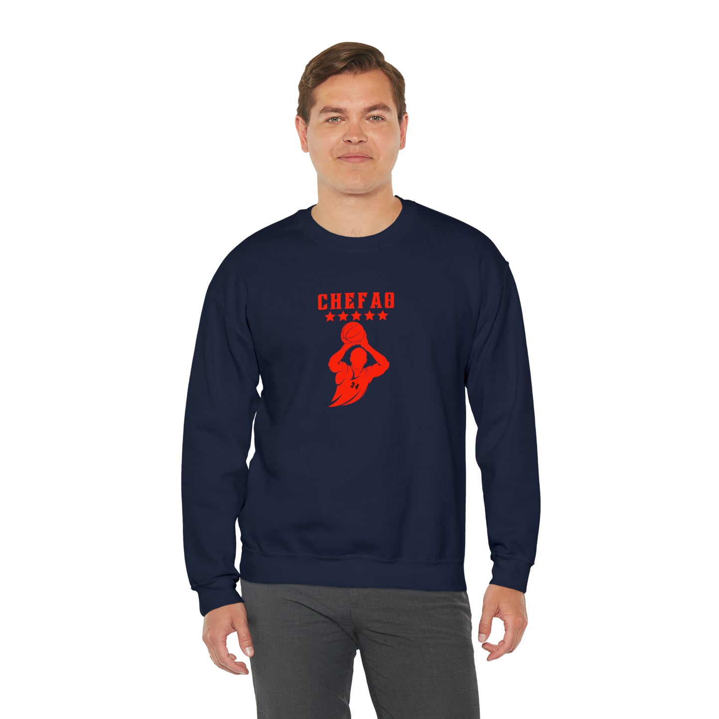 Chefao Basketball Dylan I, Unisex Heavy Blend Crewneck Sweatshirt