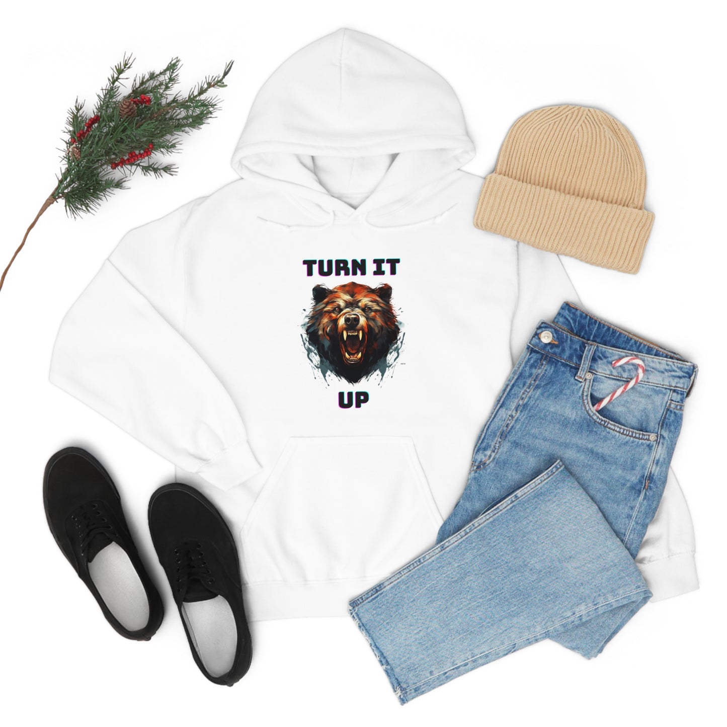 Turn It Up, Unisex Heavy Blend Hooded Sweatshirt