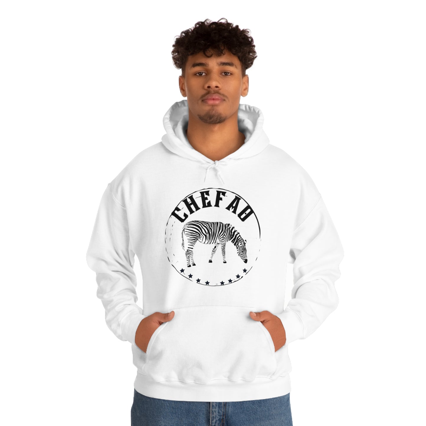 Chefao Zebra I, Unisex Heavy Blend Hooded Sweatshirt