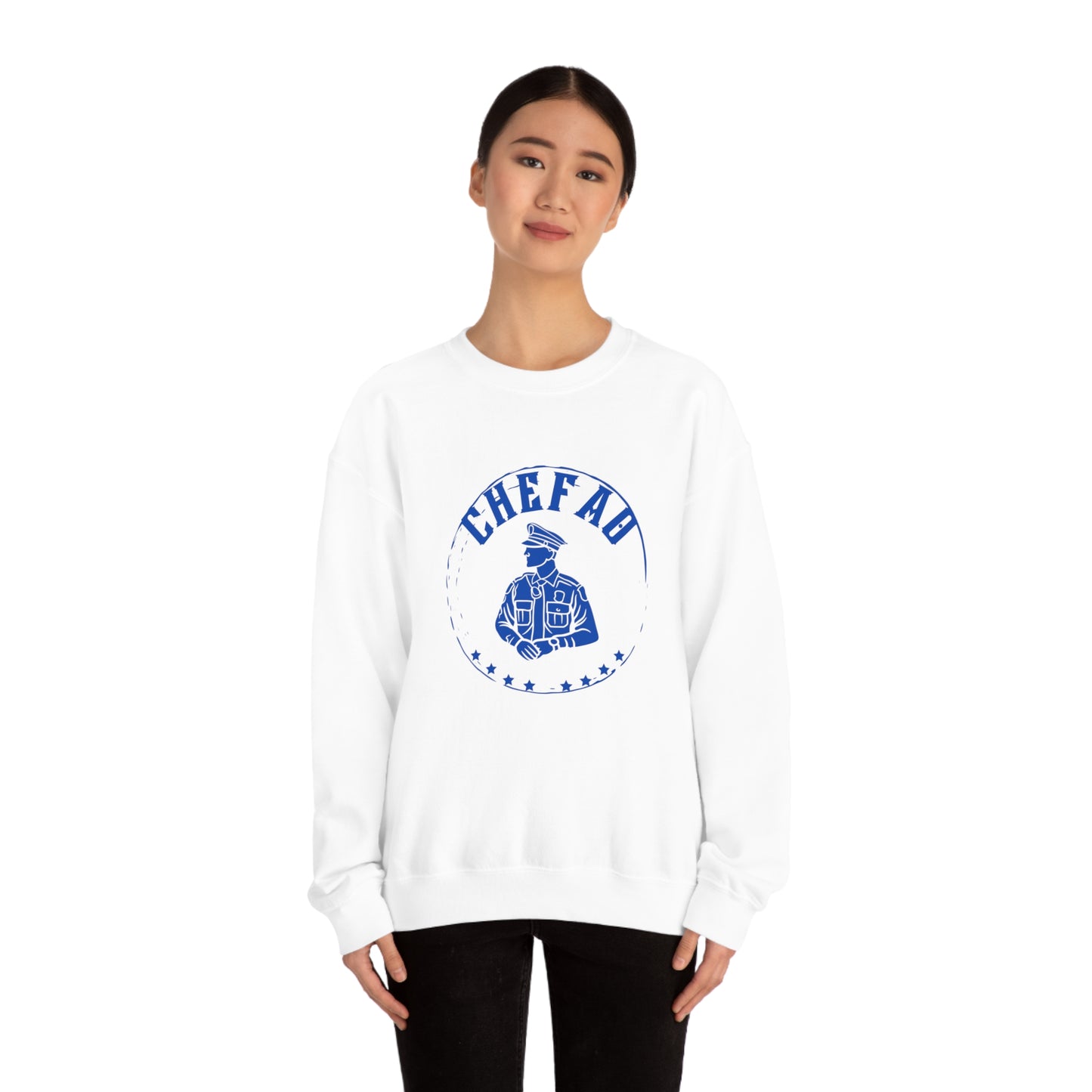 Chefao Police IV, Unisex Heavy Blend Crewneck Sweatshirt