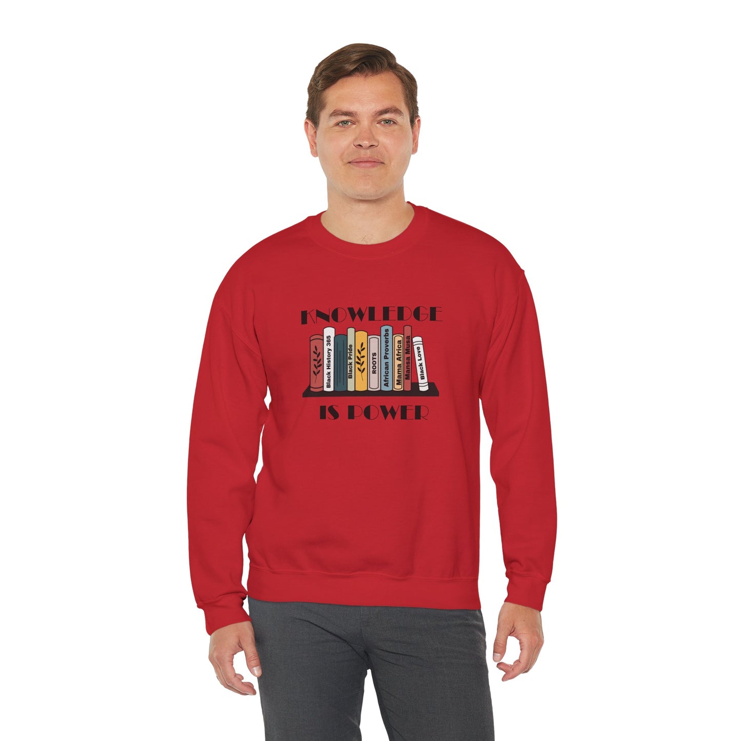 Chefao Knowledge is Power I, Unisex Heavy Blend™ Crewneck Sweatshirt