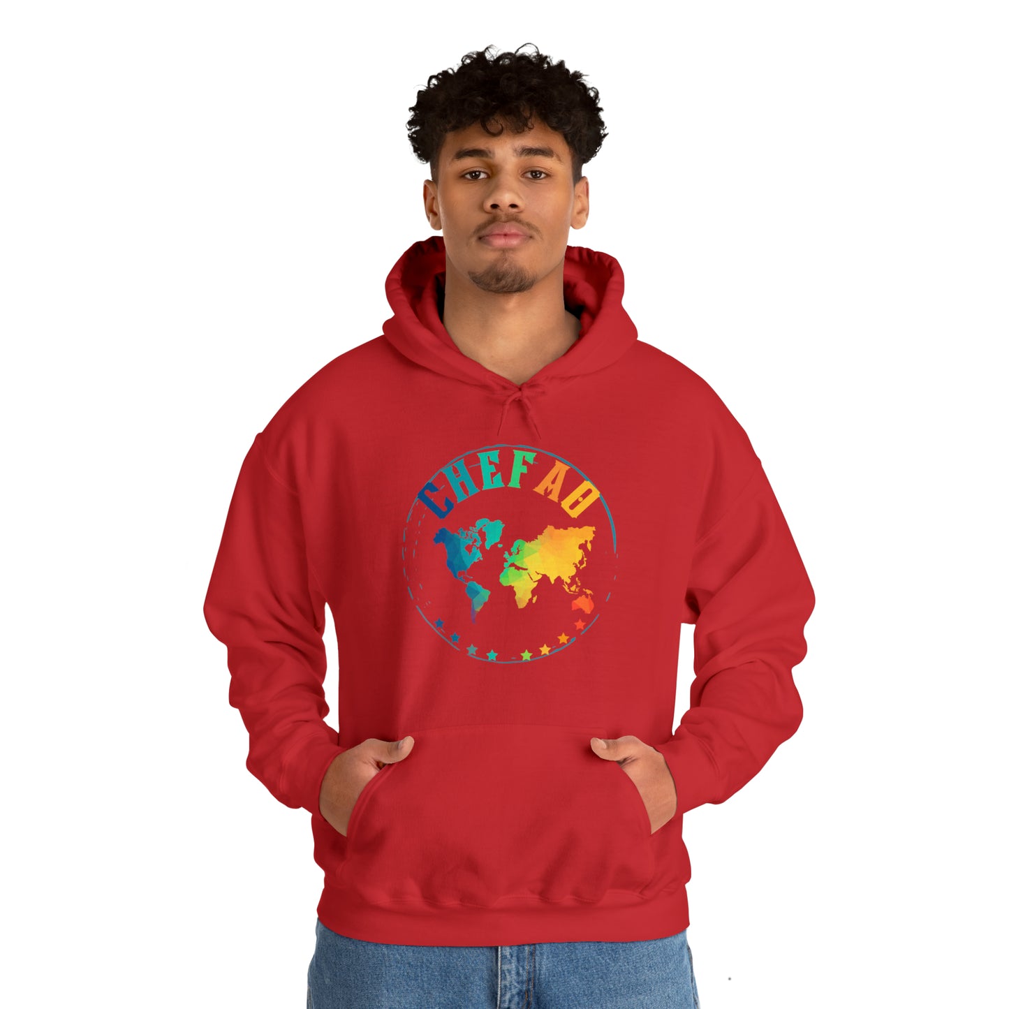 Chefao World I, Unisex Heavy Blend Hooded Sweatshirt