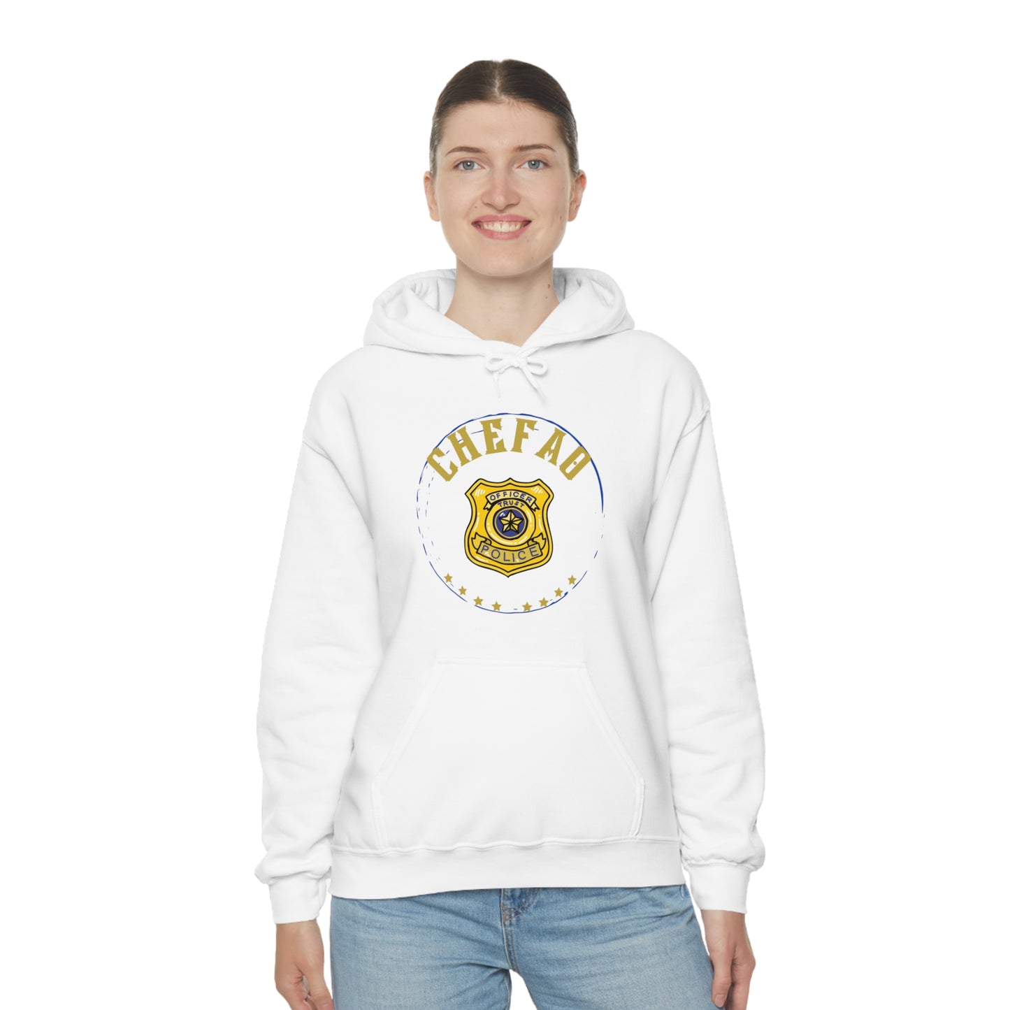 Chefao Police I, Unisex Heavy Blend Hooded Sweatshirt