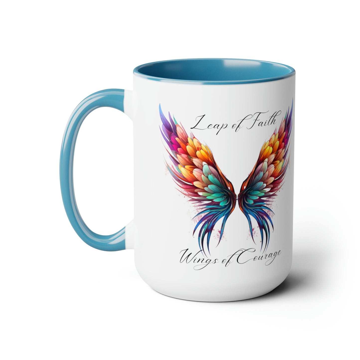 Leap of Faith, Wings of Courage, Coffee Mug, 15oz