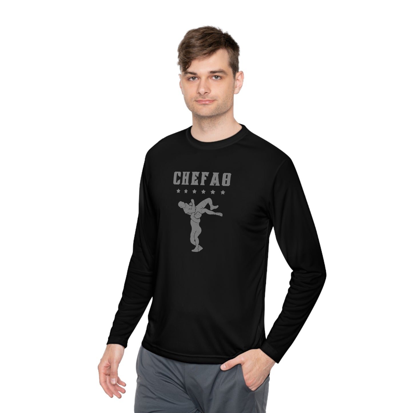 Chefao Wrestling The Nick Edition I, Unisex Lightweight Long Sleeve Tee