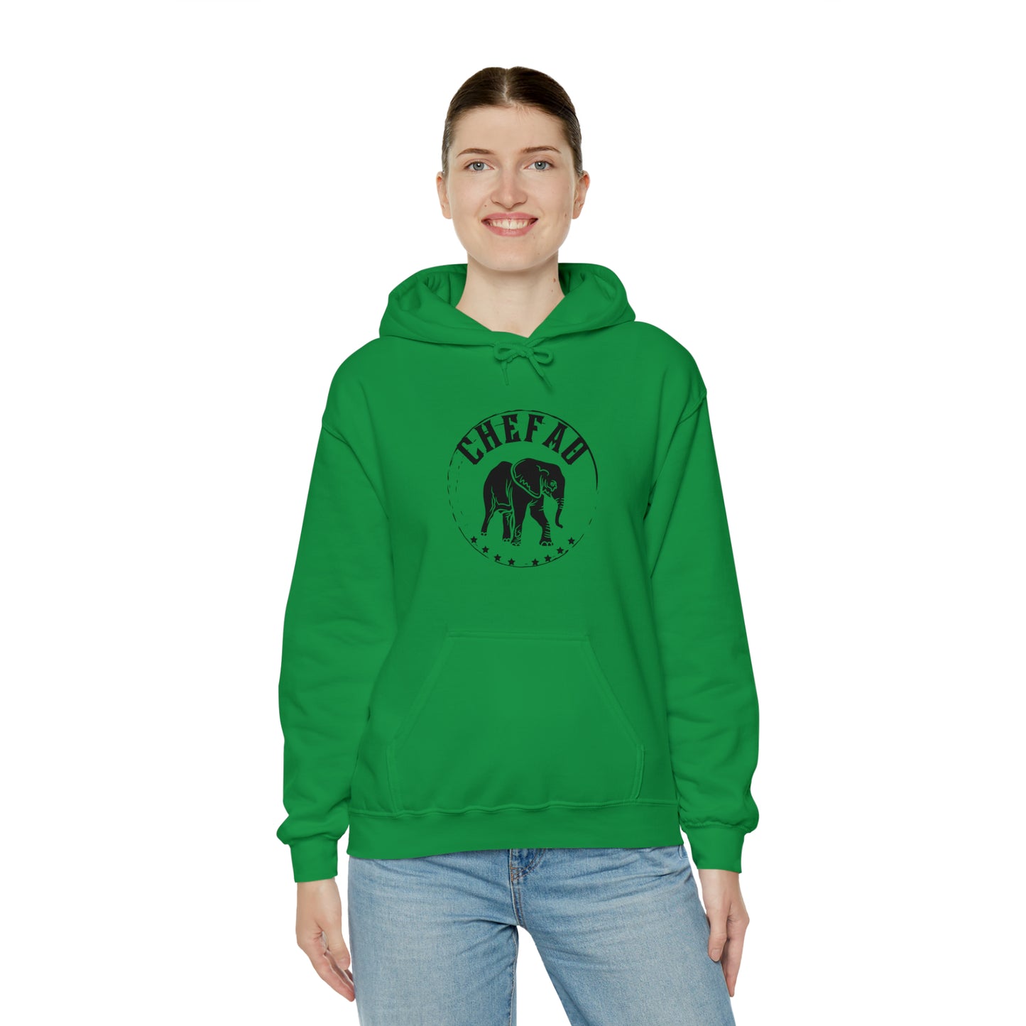 Chefao Elephant II, Unisex Heavy Blend Hooded Sweatshirt