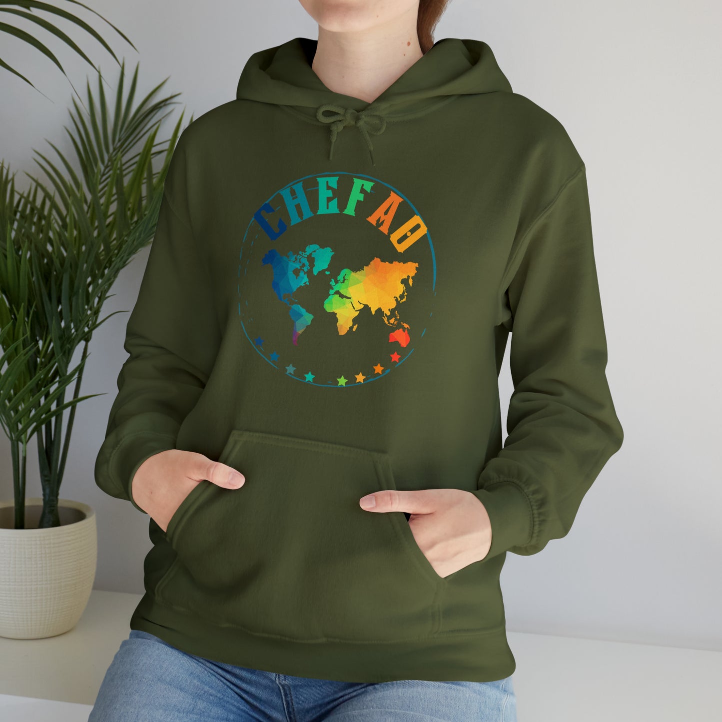 Chefao World I, Unisex Heavy Blend Hooded Sweatshirt