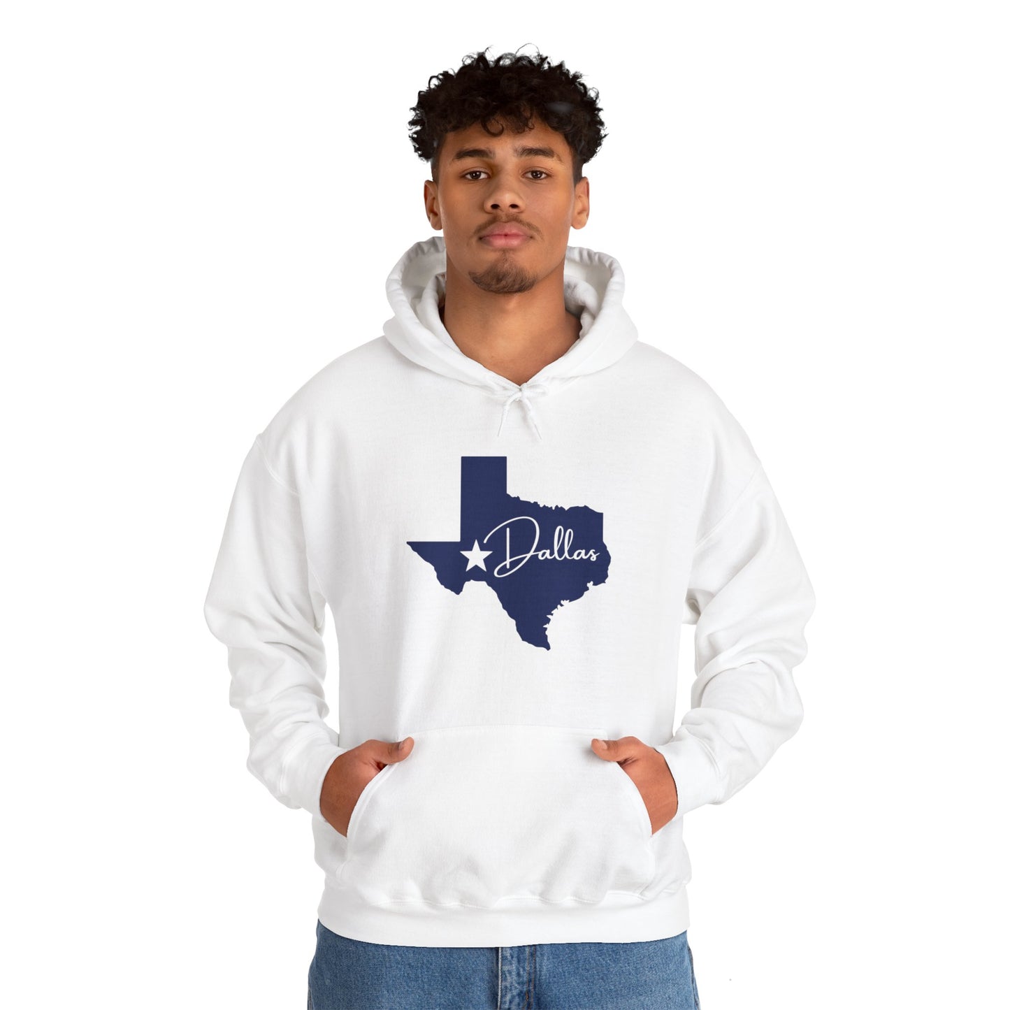 Chefao Dallas, Texas I, Unisex Heavy Blend Hooded Sweatshirt