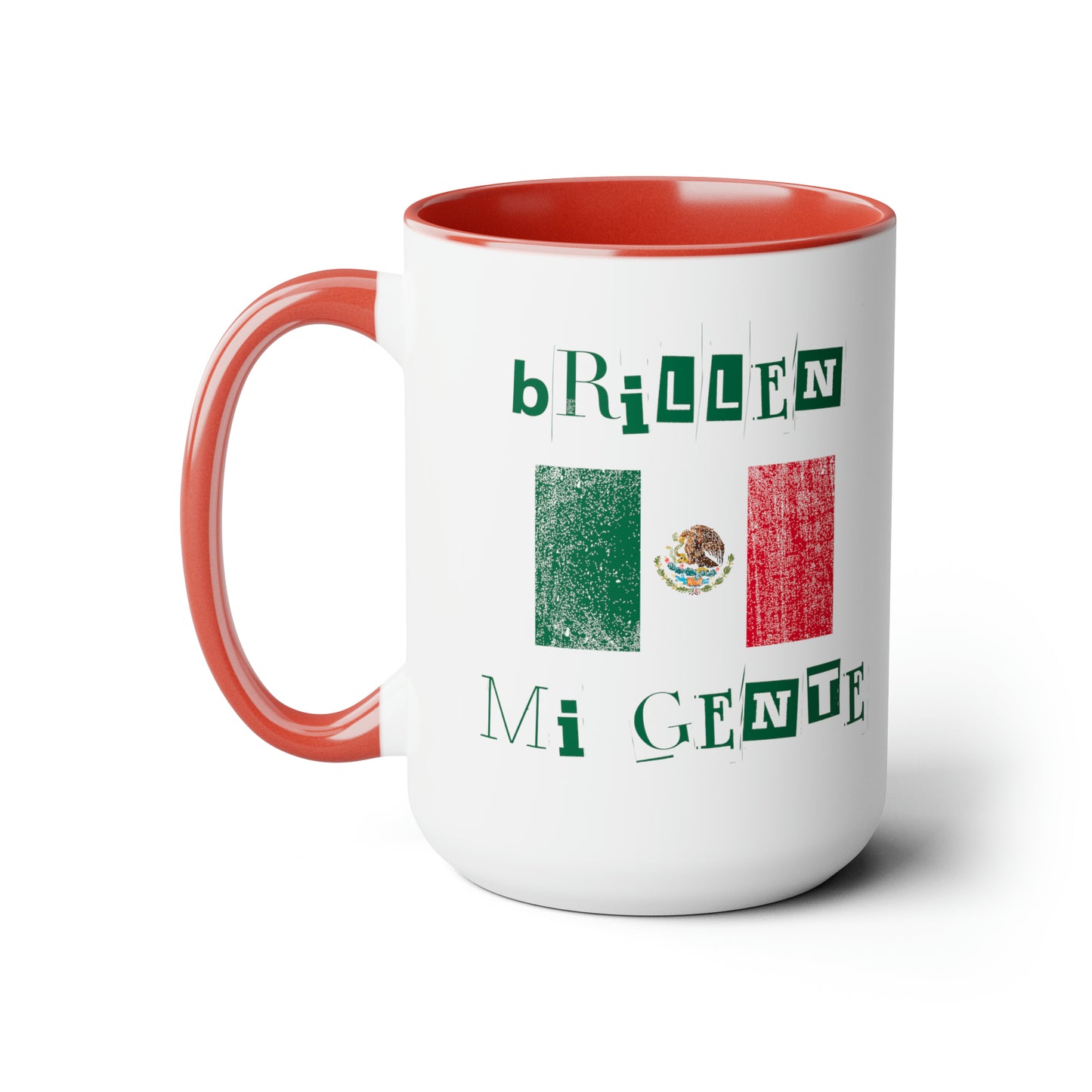 Brillen Mi Gente Mexico I, Two-Tone Coffee Mugs, 15oz