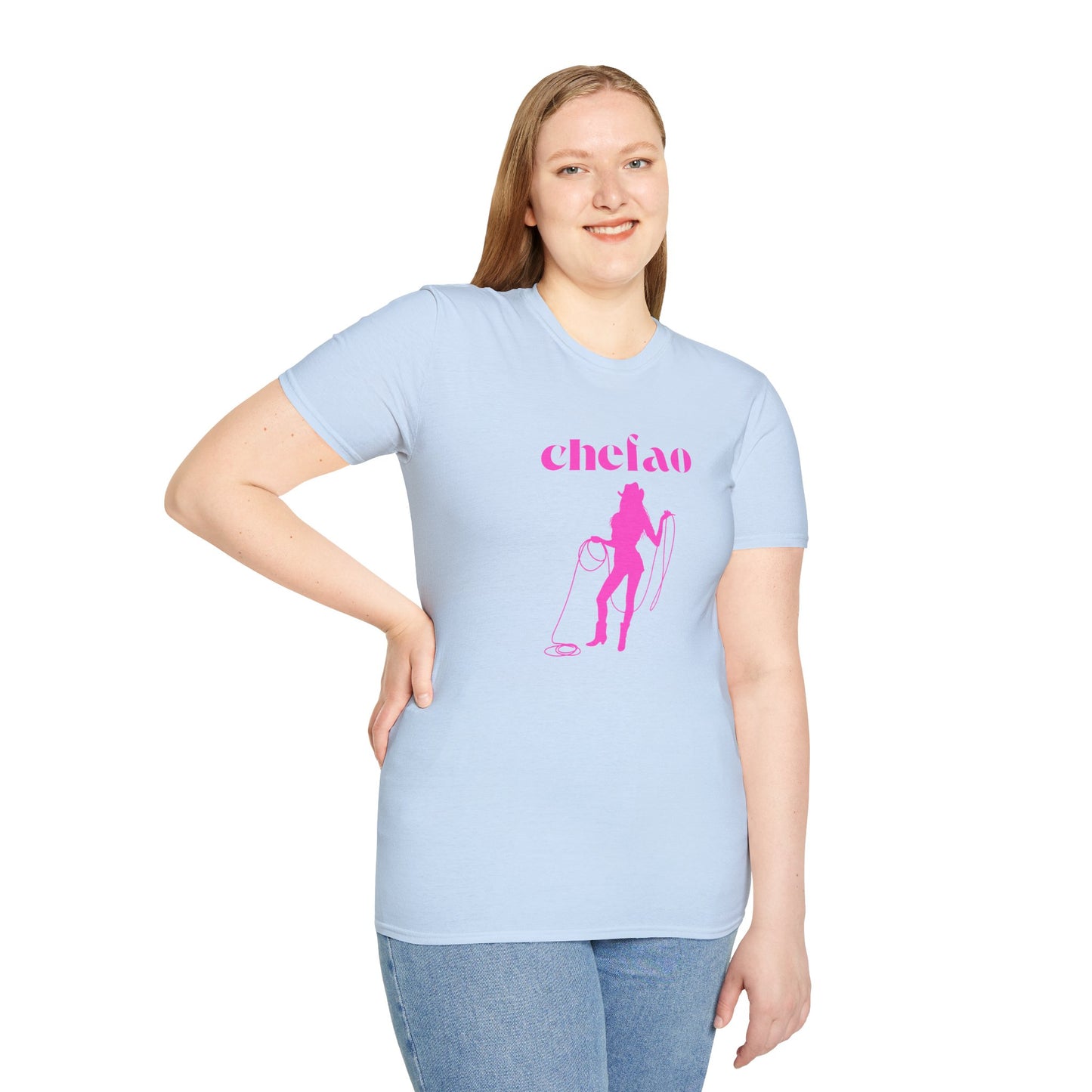 Chefao Cowgirl III, Unisex Softstyle T-Shirt