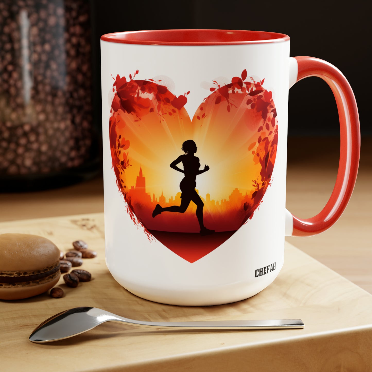 Runner at Heart, Coffee Mug, 15oz