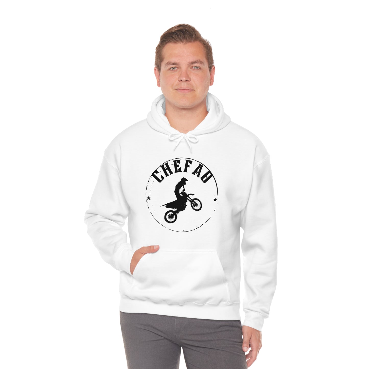 Chefao Motorcross I, Unisex Heavy Blend Hooded Sweatshirt