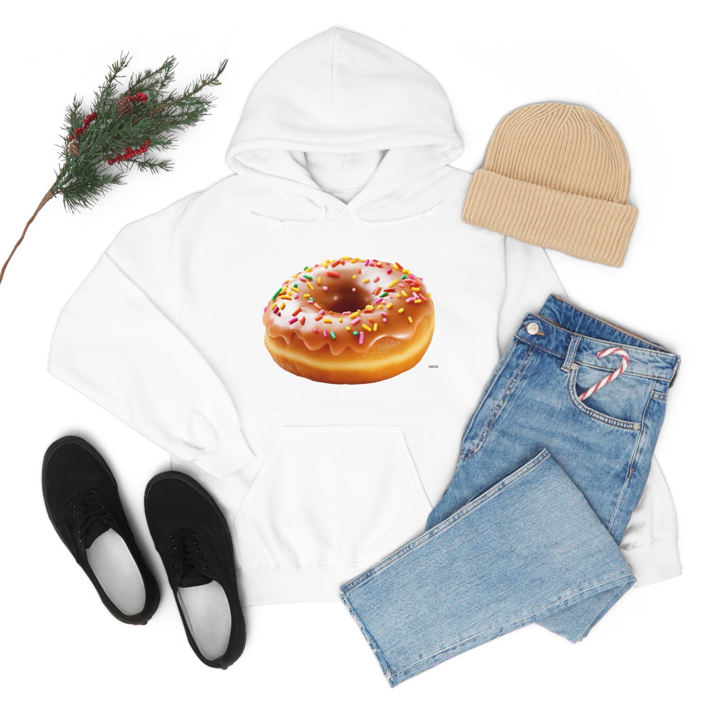 Sprinkled Donut, Unisex Heavy Blend Hooded Sweatshirt