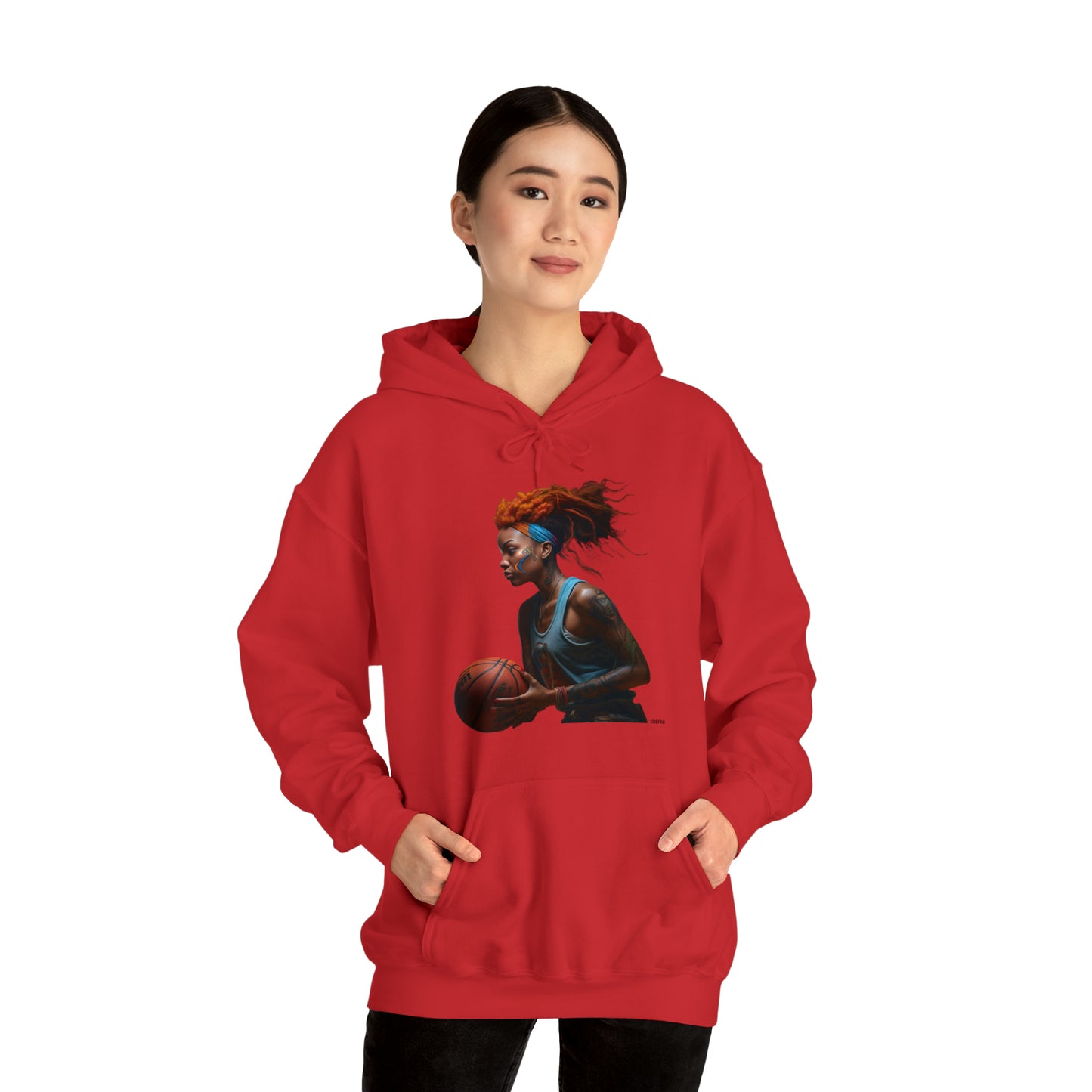 Basketball Flair, Unisex Heavy Blend Hooded Sweatshirt