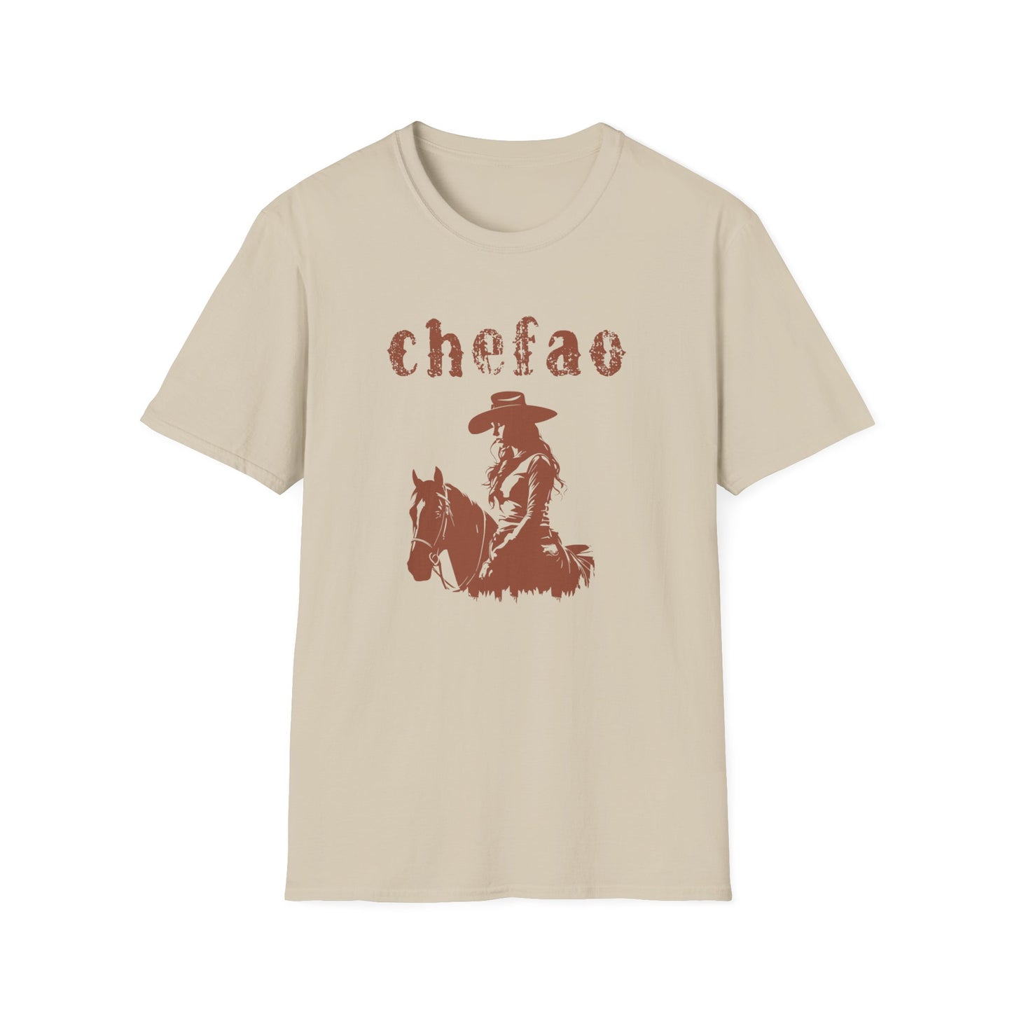 Chefao Cowgirl VIII, Unisex Softstyle T-Shirt