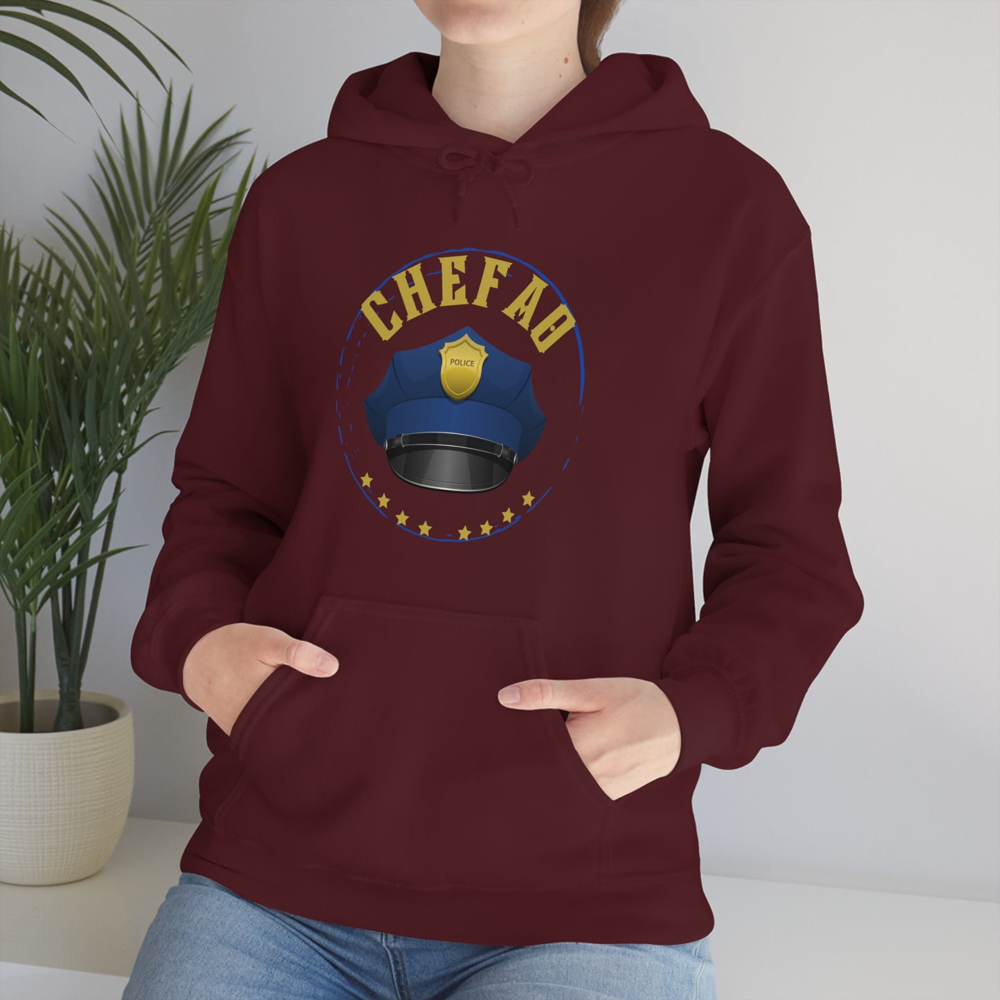 Chefao Police III, Unisex Heavy Blend Hooded Sweatshirt