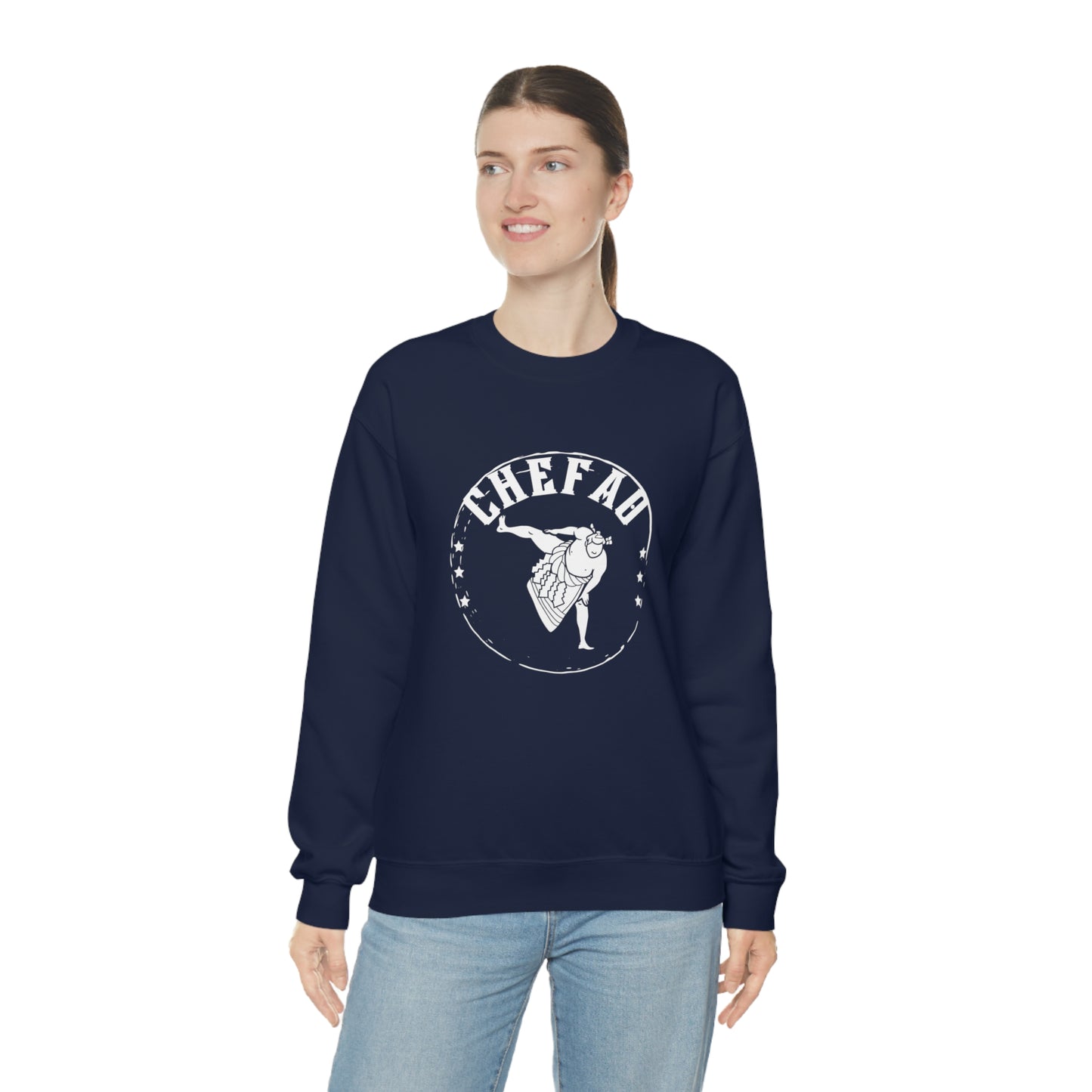 Chefao Sumo I, Unisex Heavy Blend Crewneck Sweatshirt