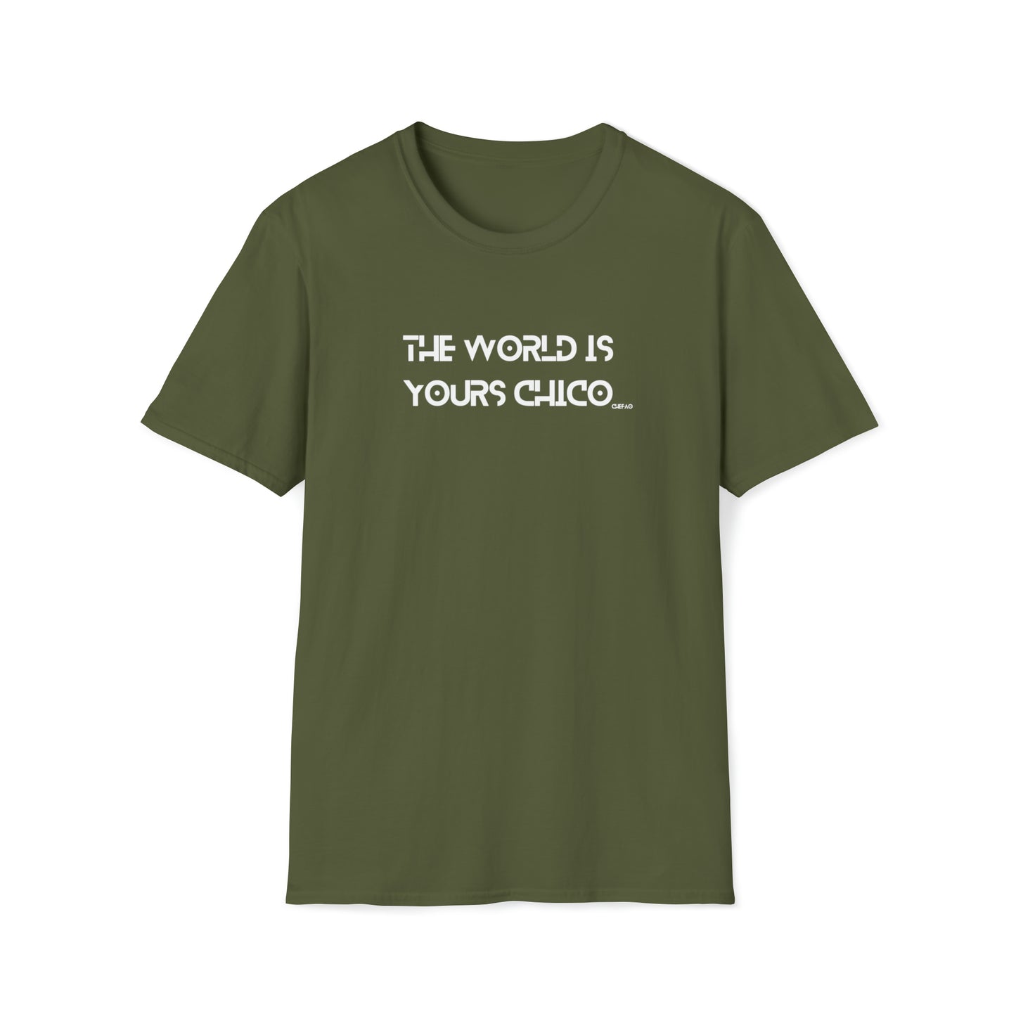 The World is Yours Chico, Unisex Softstyle T-Shirt