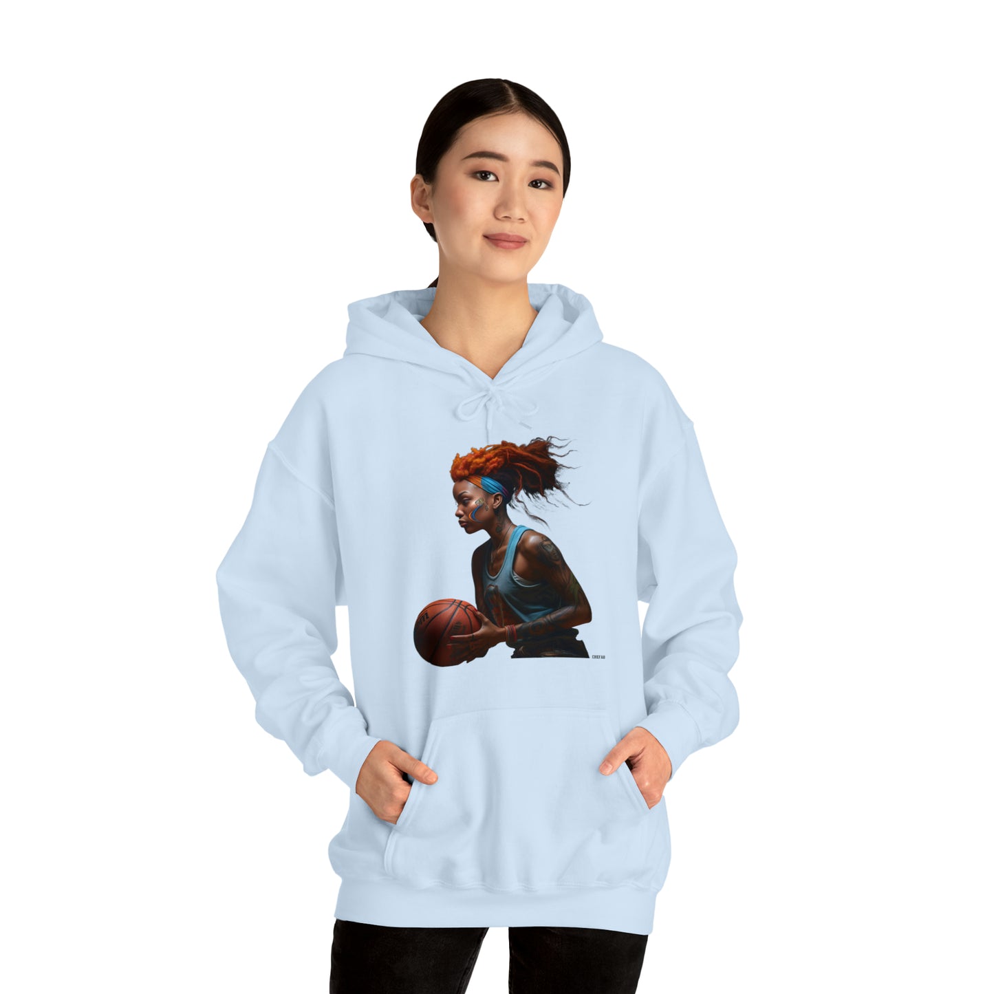 Basketball Flair, Unisex Heavy Blend Hooded Sweatshirt