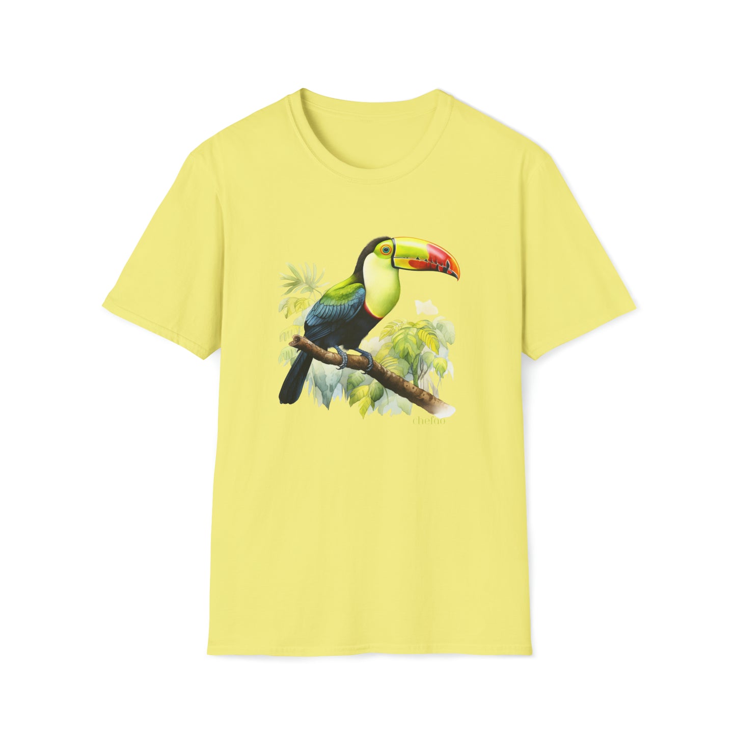 Keel Billed Toucan I,, Unisex Softstyle T-Shirt