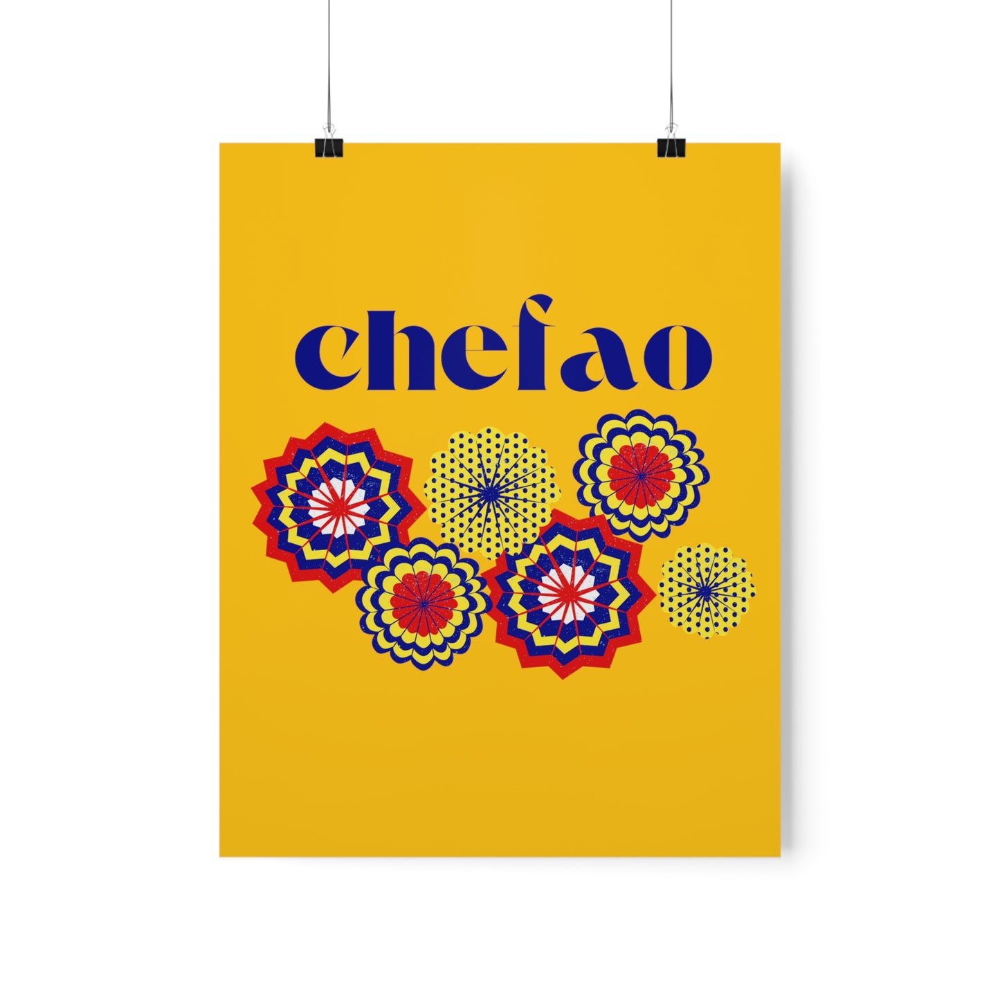 Chefao Paper Fans I, Premium Matte Vertical Posters