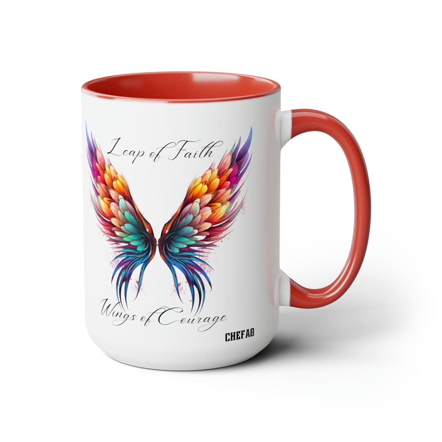 Leap of Faith, Wings of Courage, Coffee Mug, 15oz