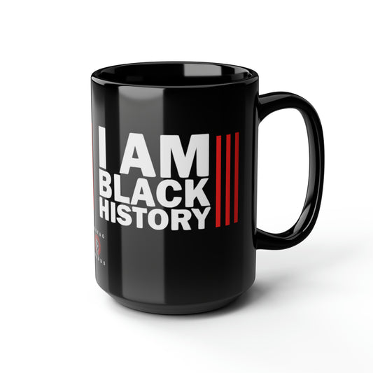 Chefao I Am Black History I, Black Mug, 15oz