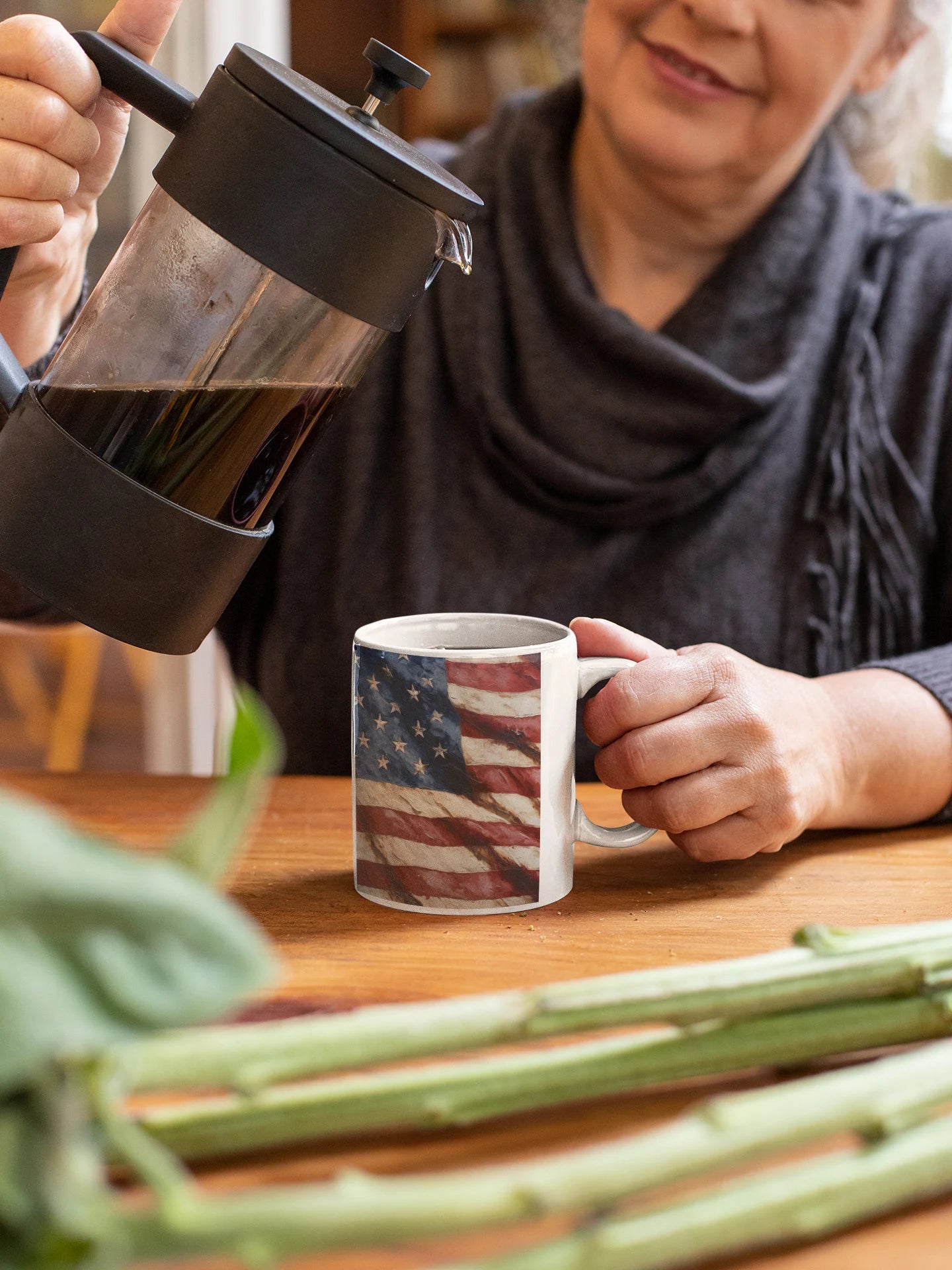 American Flag coffee mug, 11oz