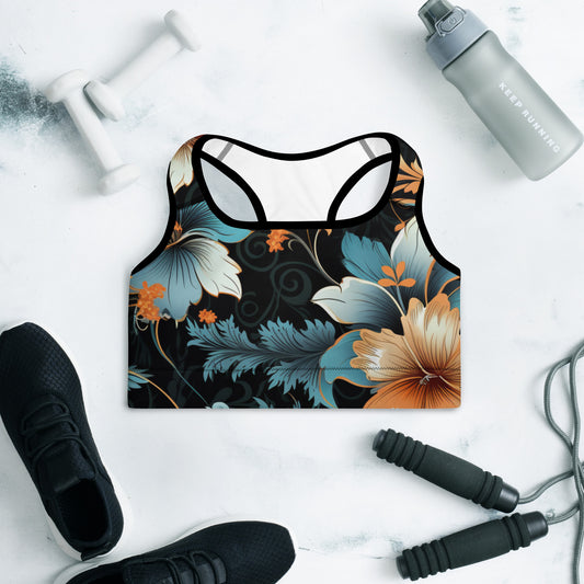 Chefao Floral I, Padded Sports Bra