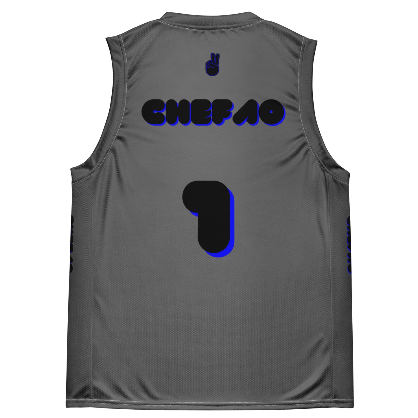 Chefao Positive Vibes I, Recycled unisex basketball jersey