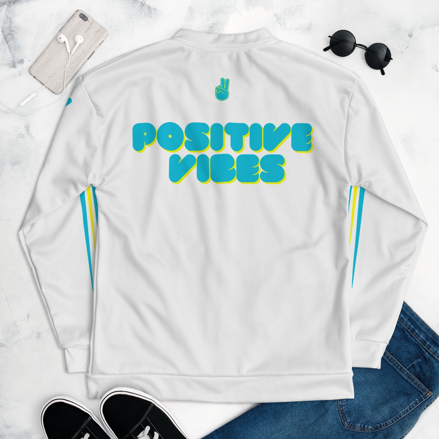 Chefao Positive Vibes I, Unisex Bomber Jacket