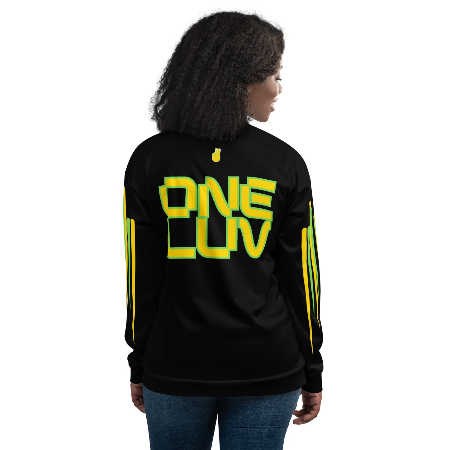 Chefao One Luv I, Unisex Bomber Jacket Black