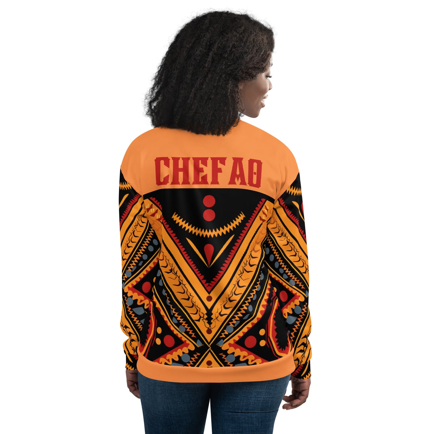 Chefao Cameroon Toghu I, Unisex Bomber Jacket