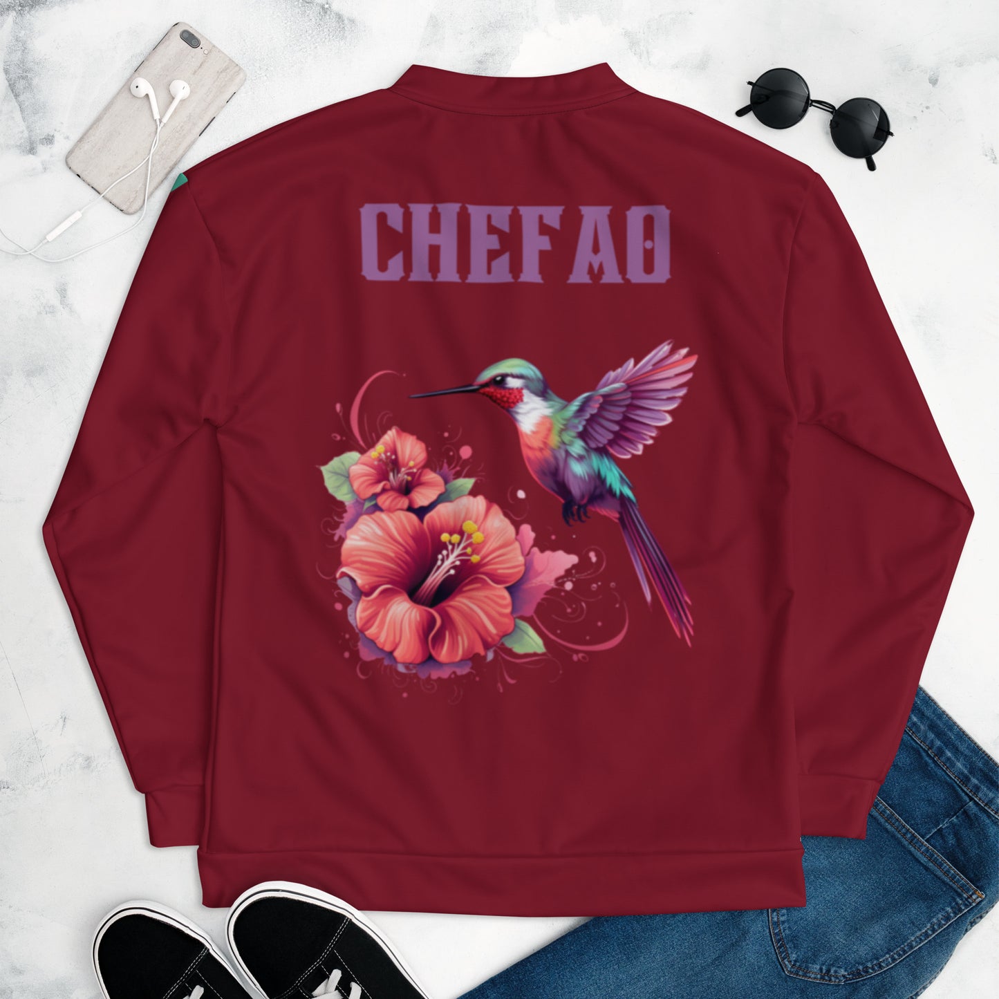 Chefao Hummingbird I, Unisex Bomber Jacket