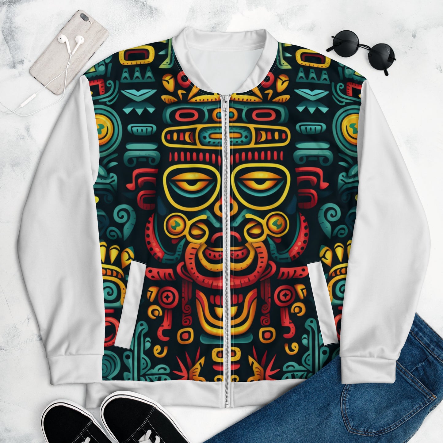 Chefao Mayan I, Unisex Bomber Jacket